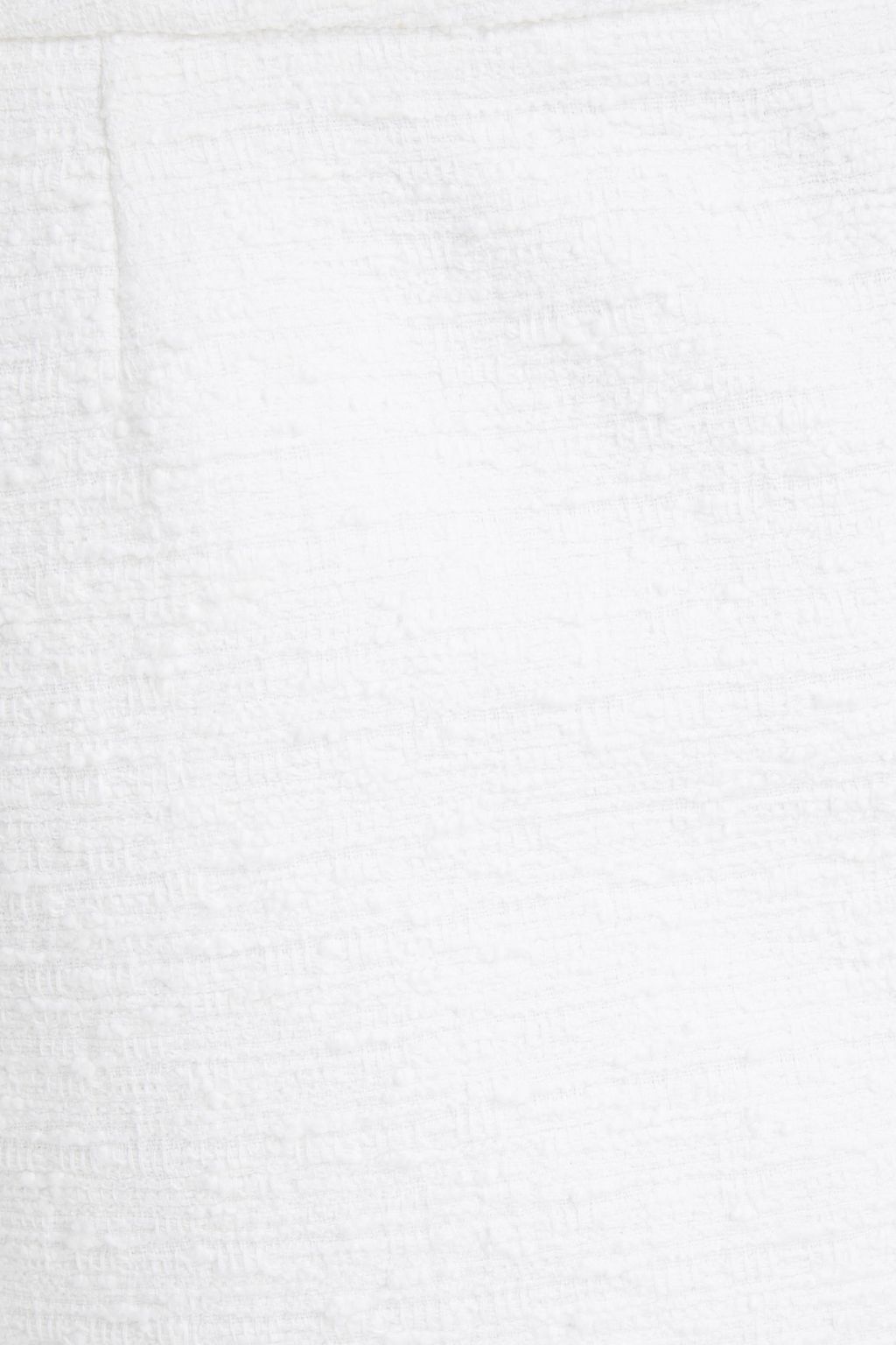 ALEXANDRE VAUTHIER Wrap-effect cotton-blend bouclé-tweed mini skirt