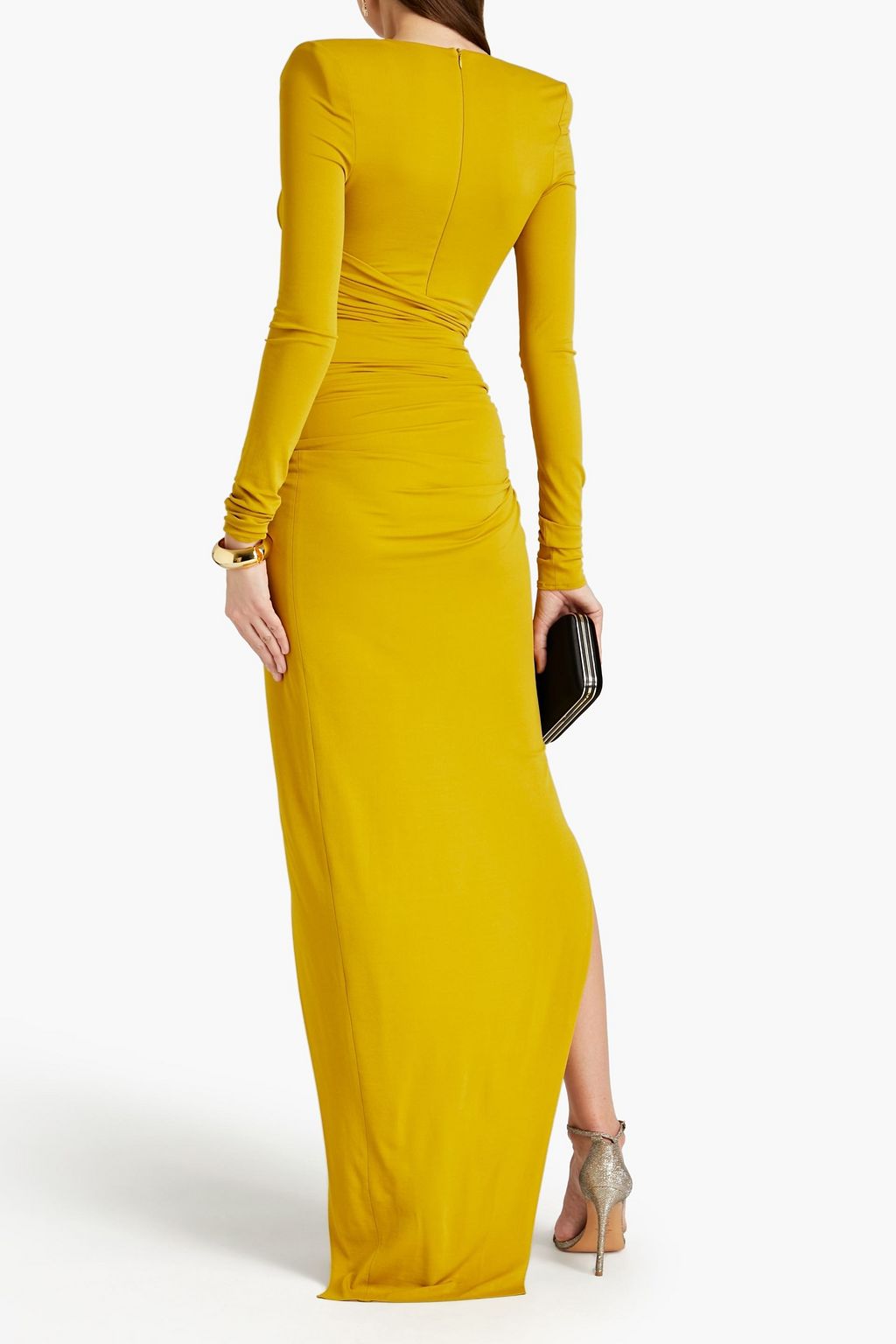 ALEXANDRE VAUTHIER Draped ruched jersey gown