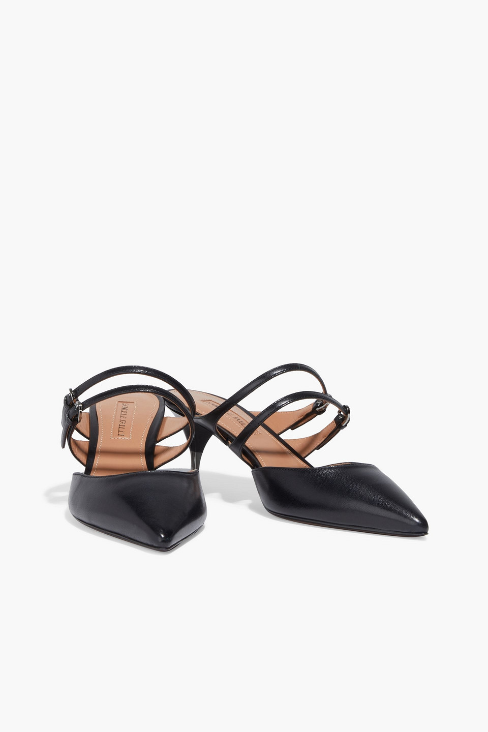 Samuele Failli Leather Mules In Black