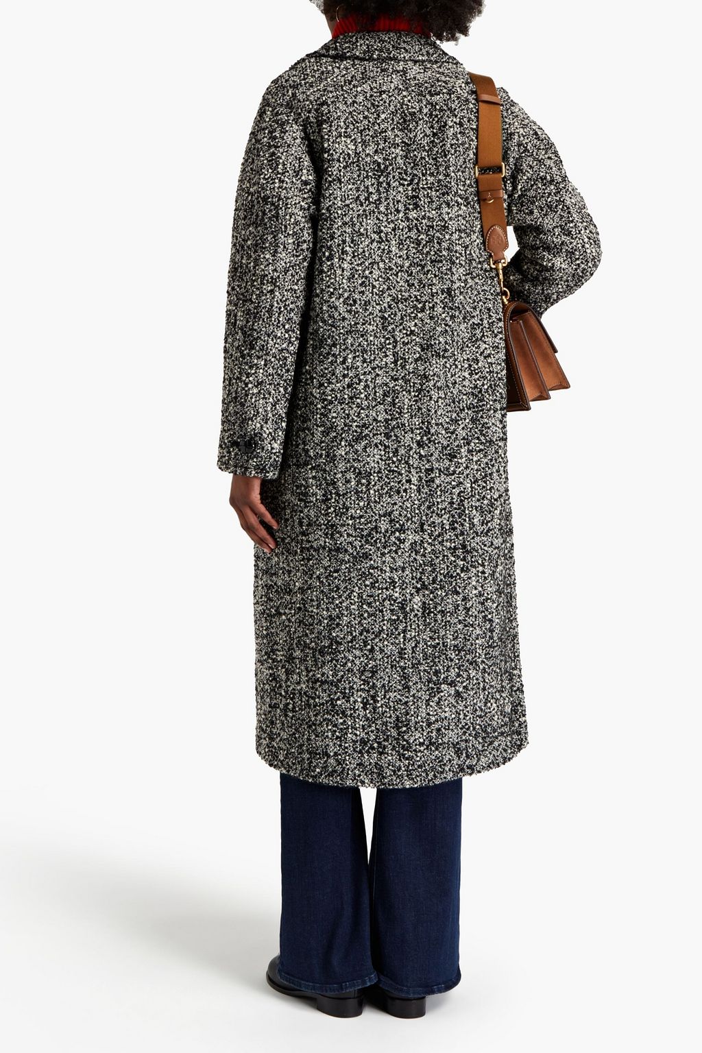 TORY BURCH Wool-blend bouclé-tweed coat