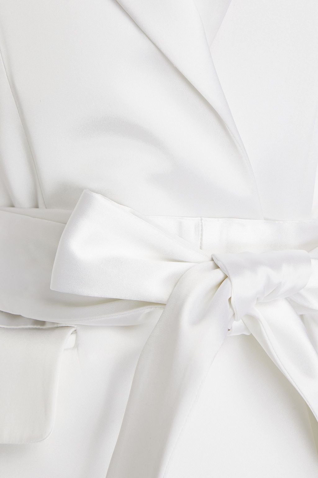 ALEXANDRE VAUTHIER Belted stretch-satin blazer