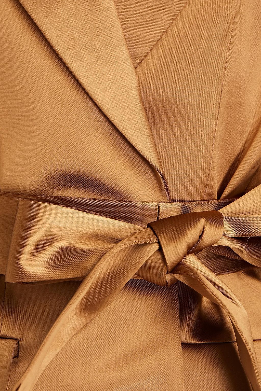 ALEXANDRE VAUTHIER Belted stretch-satin blazer
