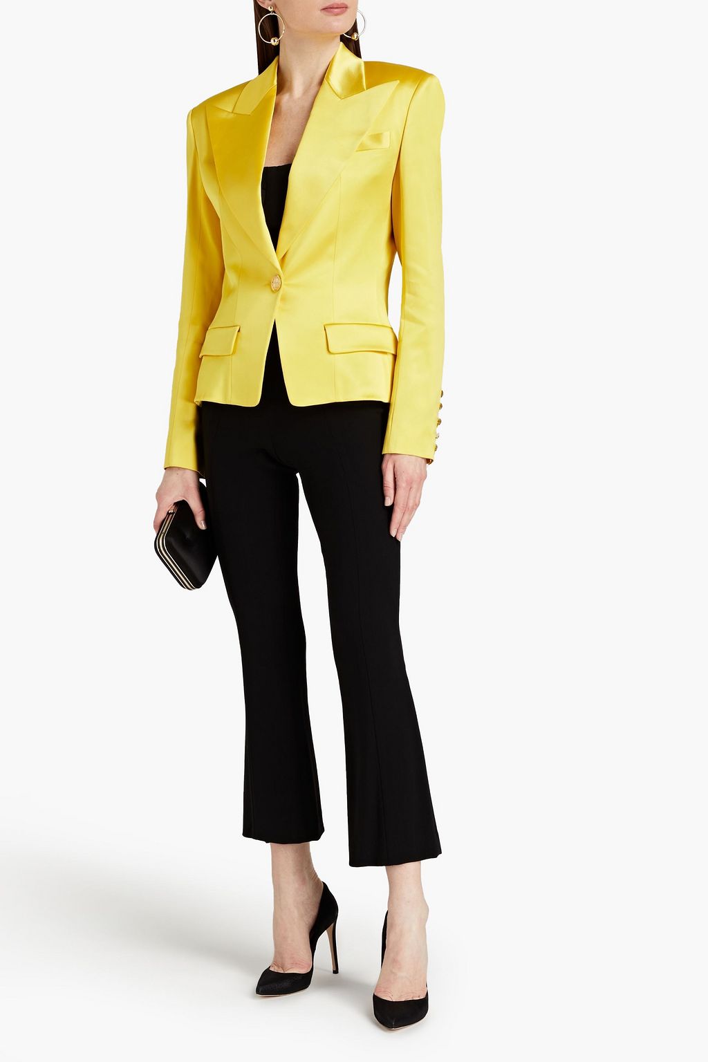 ALEXANDRE VAUTHIER Stretch-satin blazer