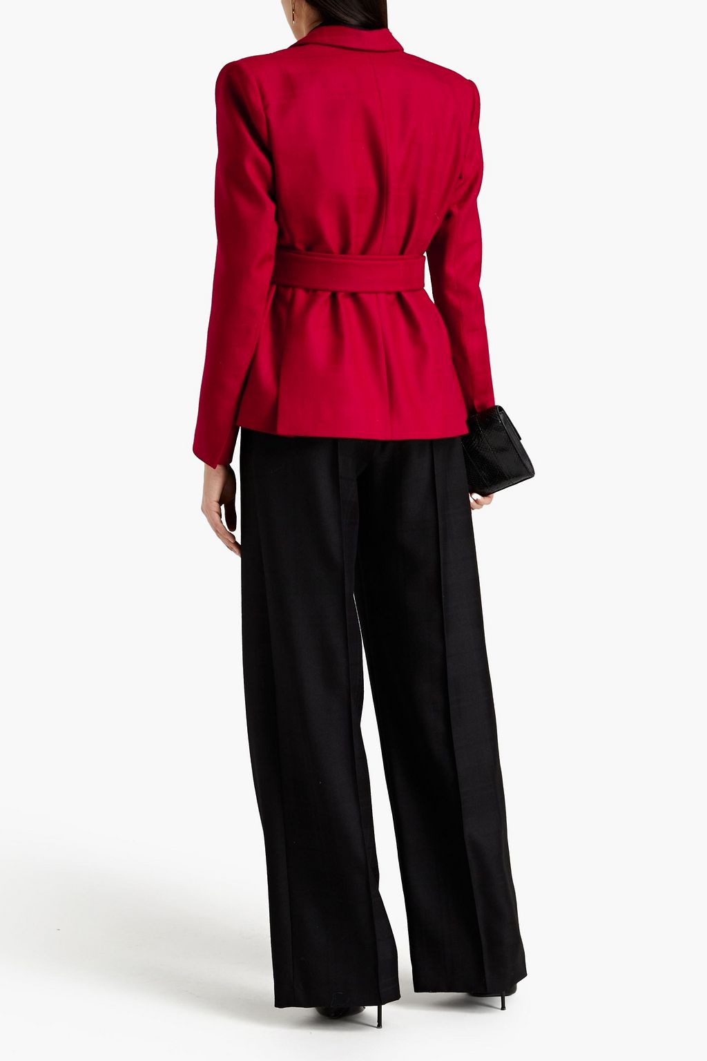 ALEXANDRE VAUTHIER Belted wool-twill blazer