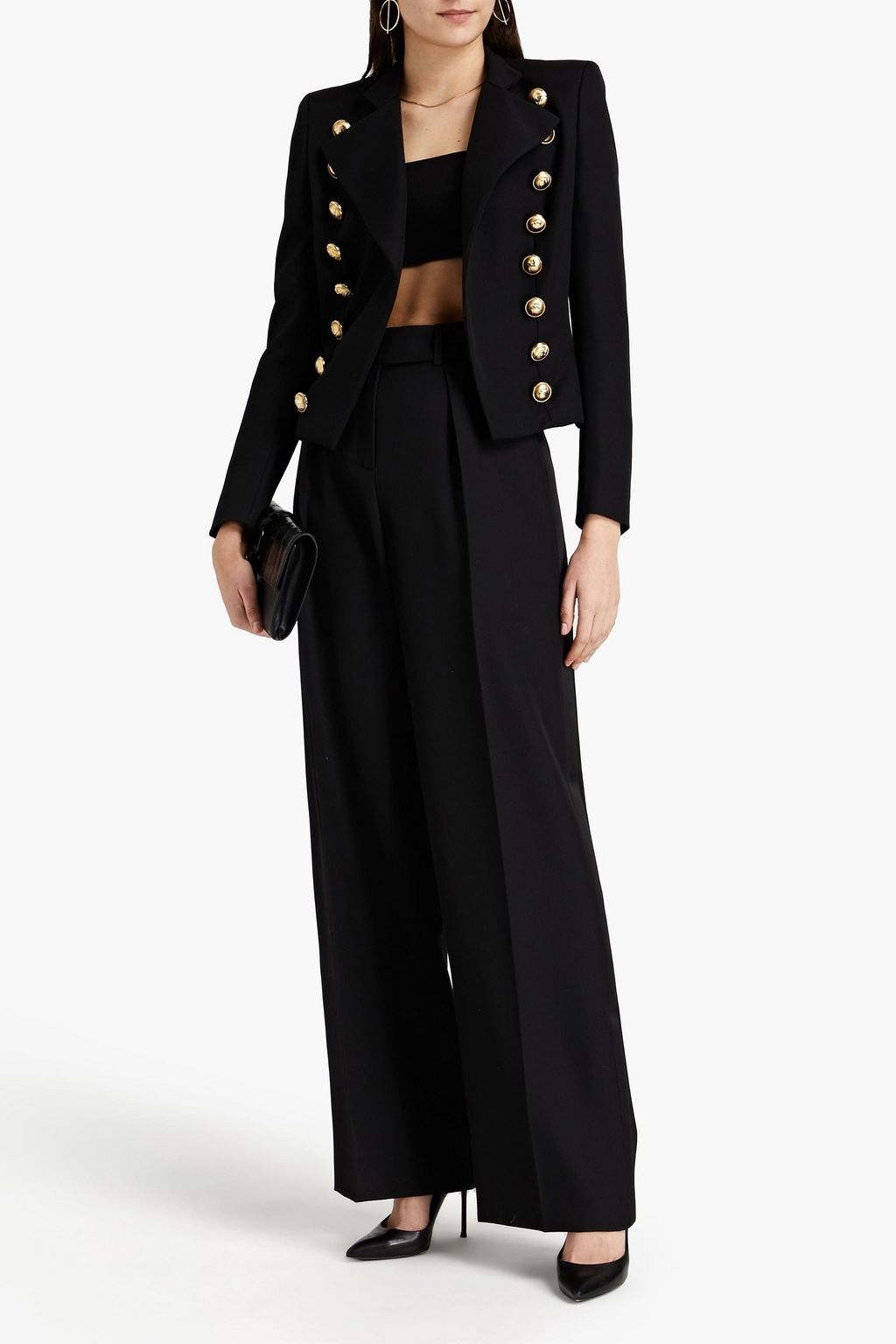 ALEXANDRE VAUTHIER Button-embellished wool blazer
