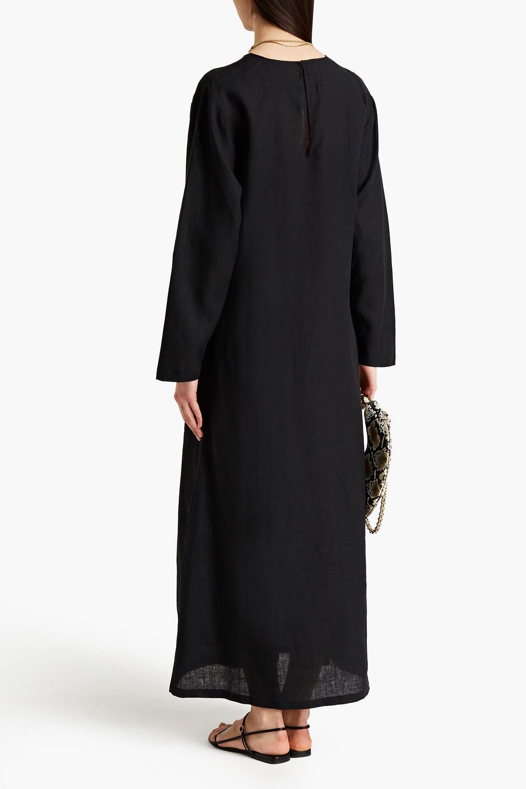 ASCENO The Jody organic linen maxi dress