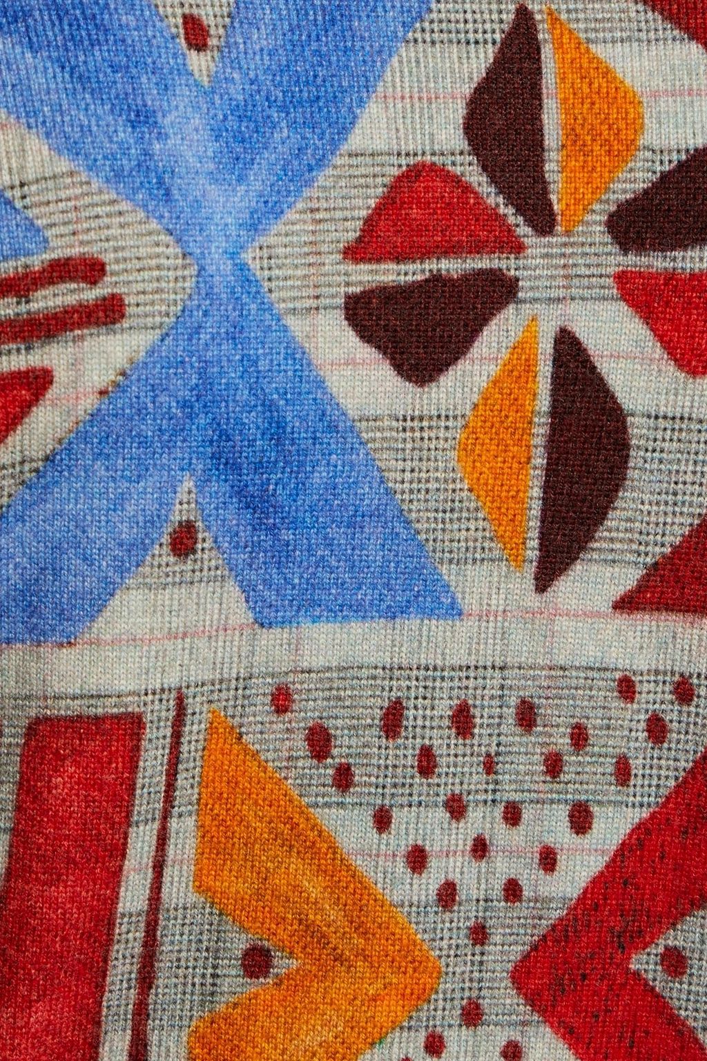 STELLA JEAN Printed merino wool and cashmere-blend sweater
