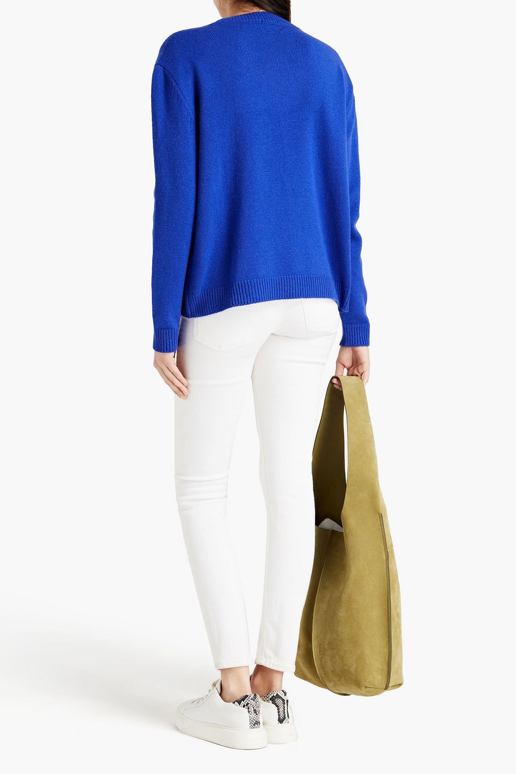 STELLA JEAN Embroidered merino wool and cashmere-blend sweater