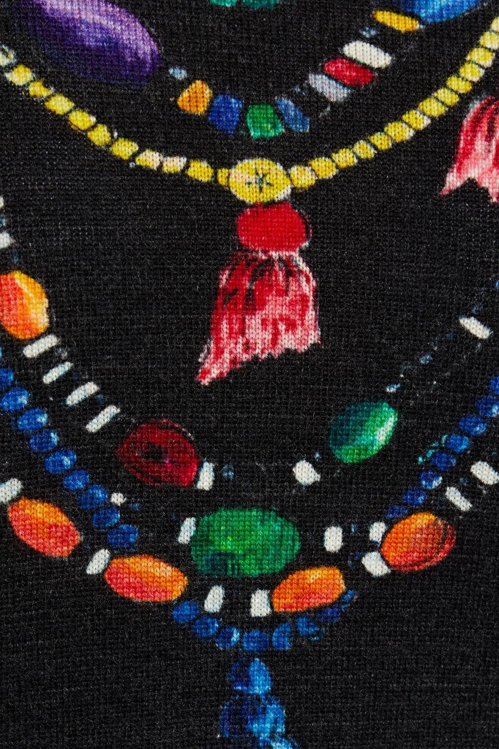 STELLA JEAN Printed merino wool and cashmere-blend sweater