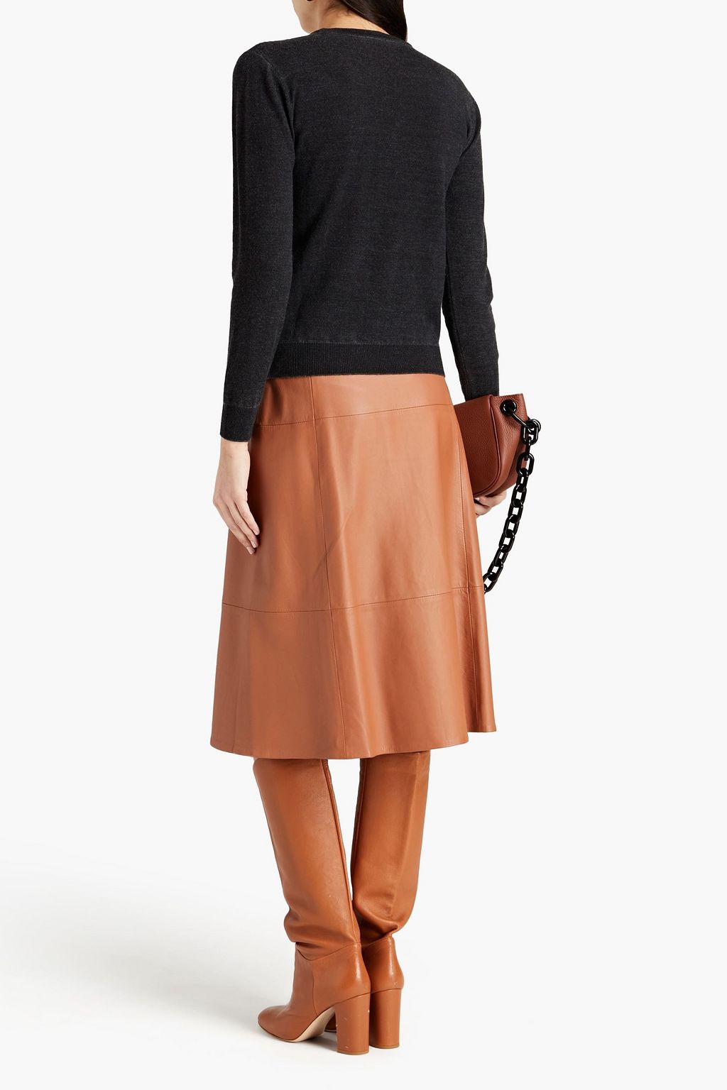 STELLA JEAN Printed merino wool and cashmere-blend sweater