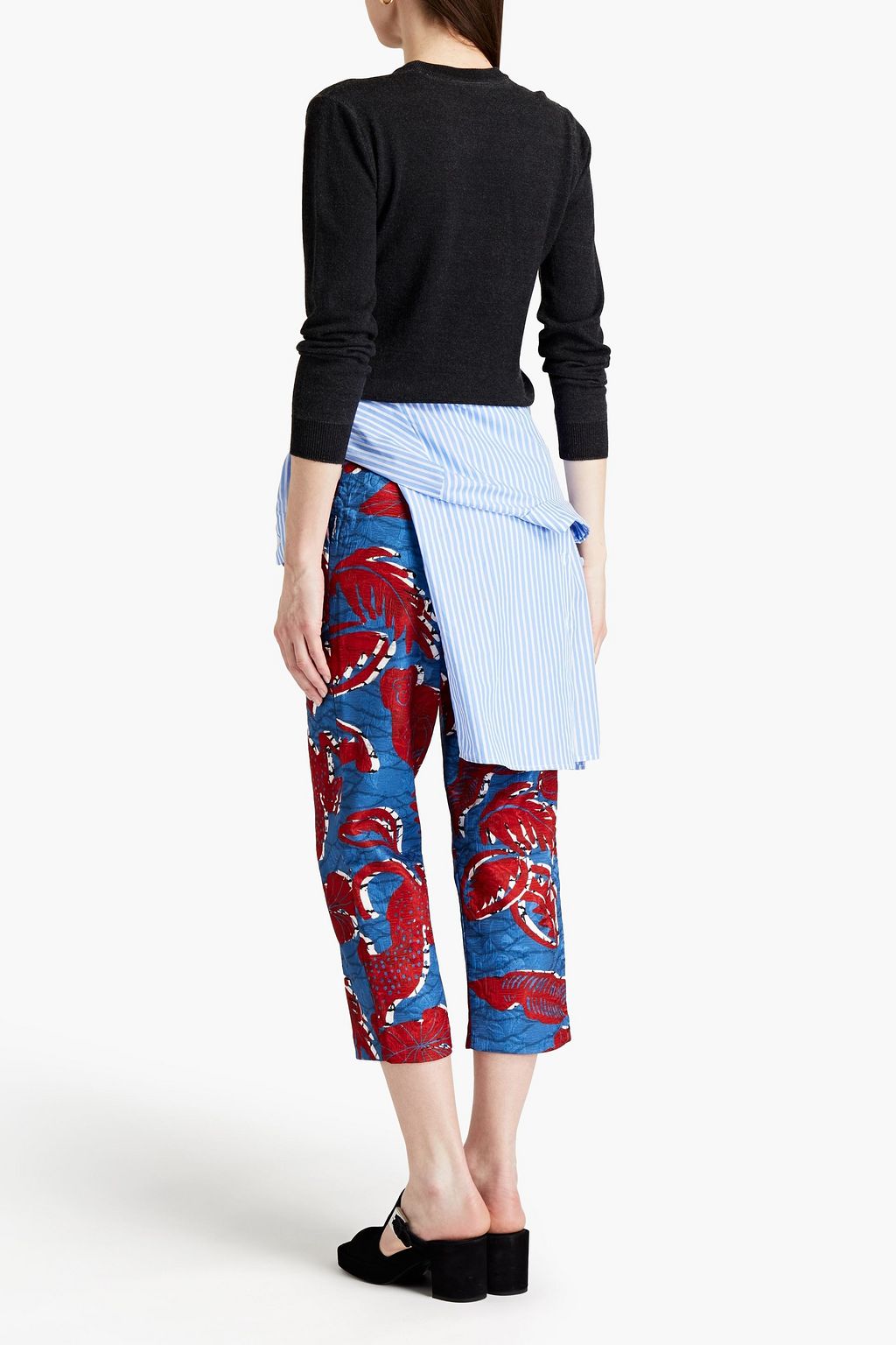 STELLA JEAN Printed merino wool sweater