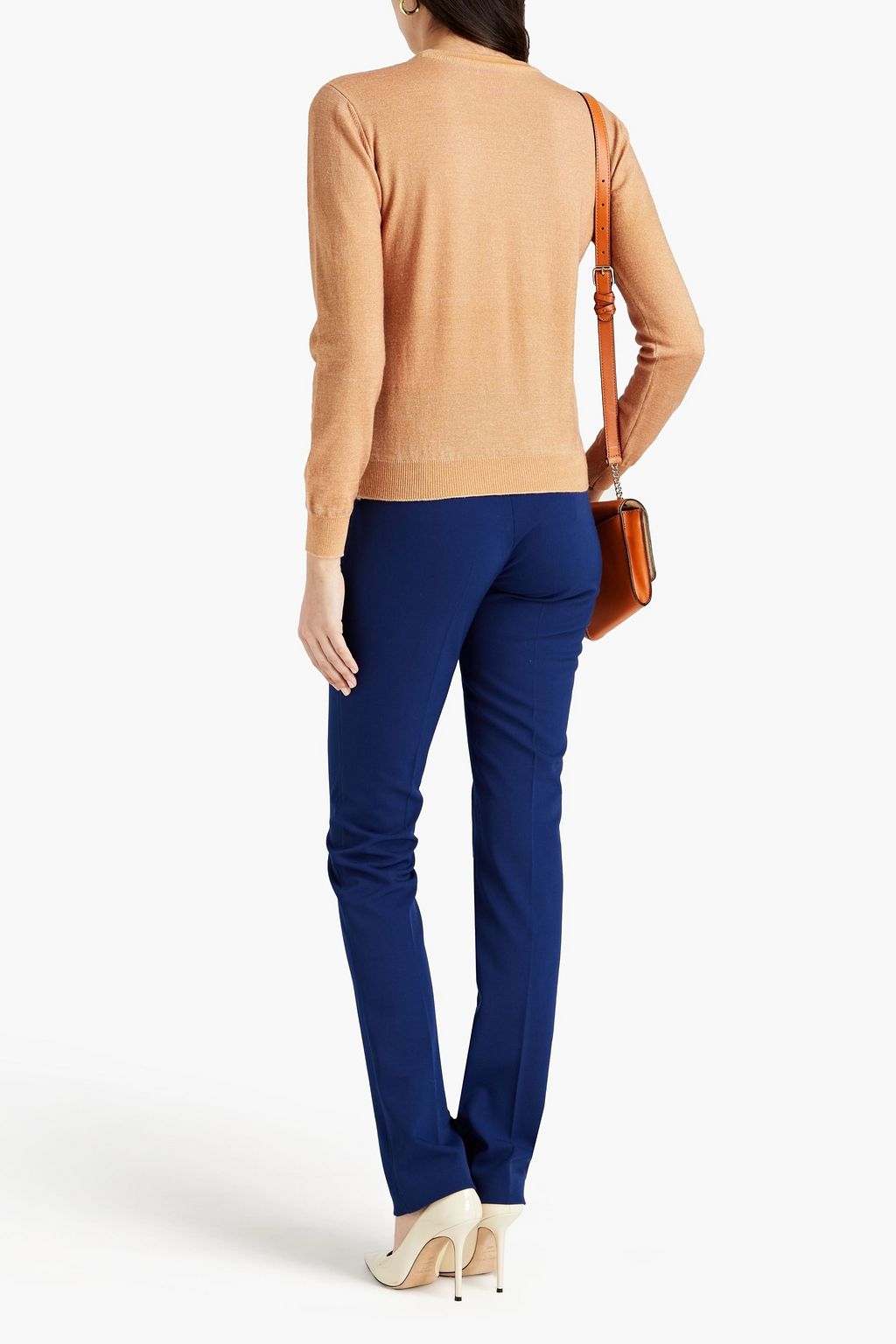 STELLA JEAN Printed merino wool and cashmere-blend sweater