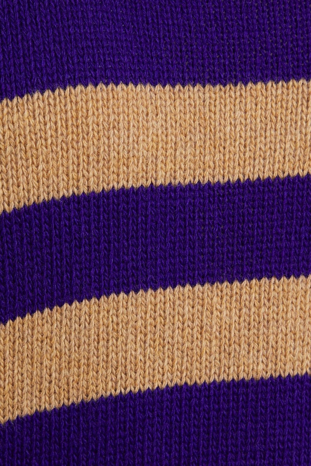STELLA JEAN Striped merino wool and cashmere-blend sweater