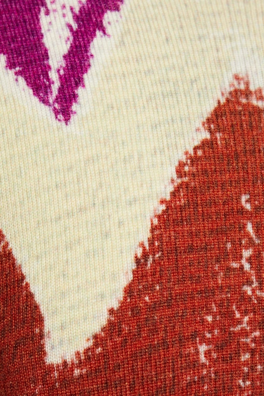 STELLA JEAN Printed merino wool and cashmere-blend sweater