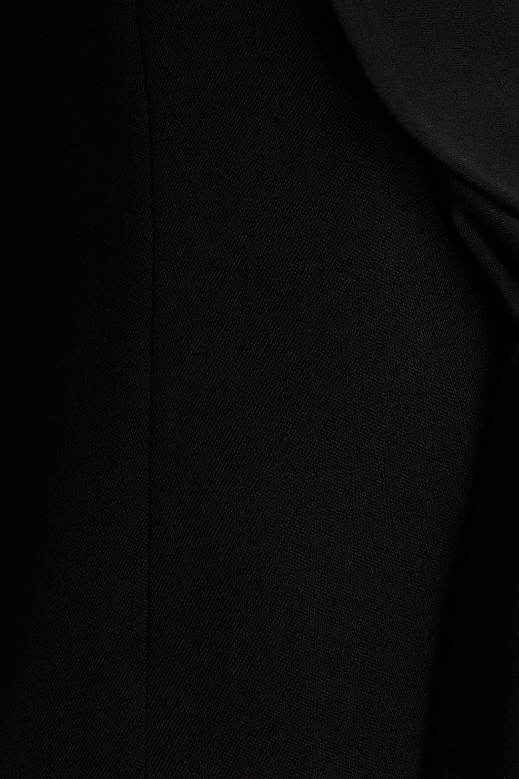 ALEXANDRE VAUTHIER Satin-paneled wool grain de poudre blazer