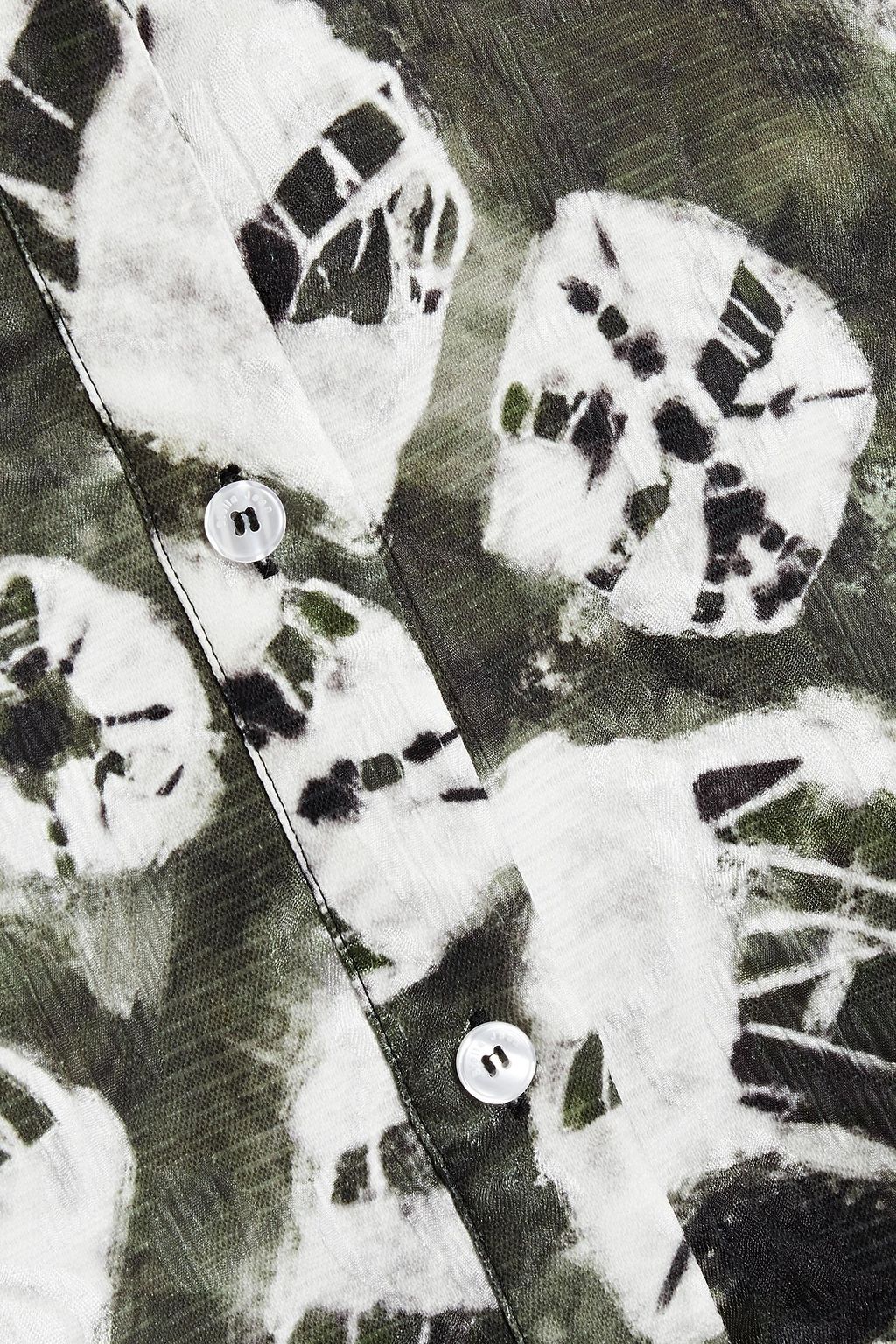 STELLA JEAN Poplin-paneled appliquéd printed jacquard shirt