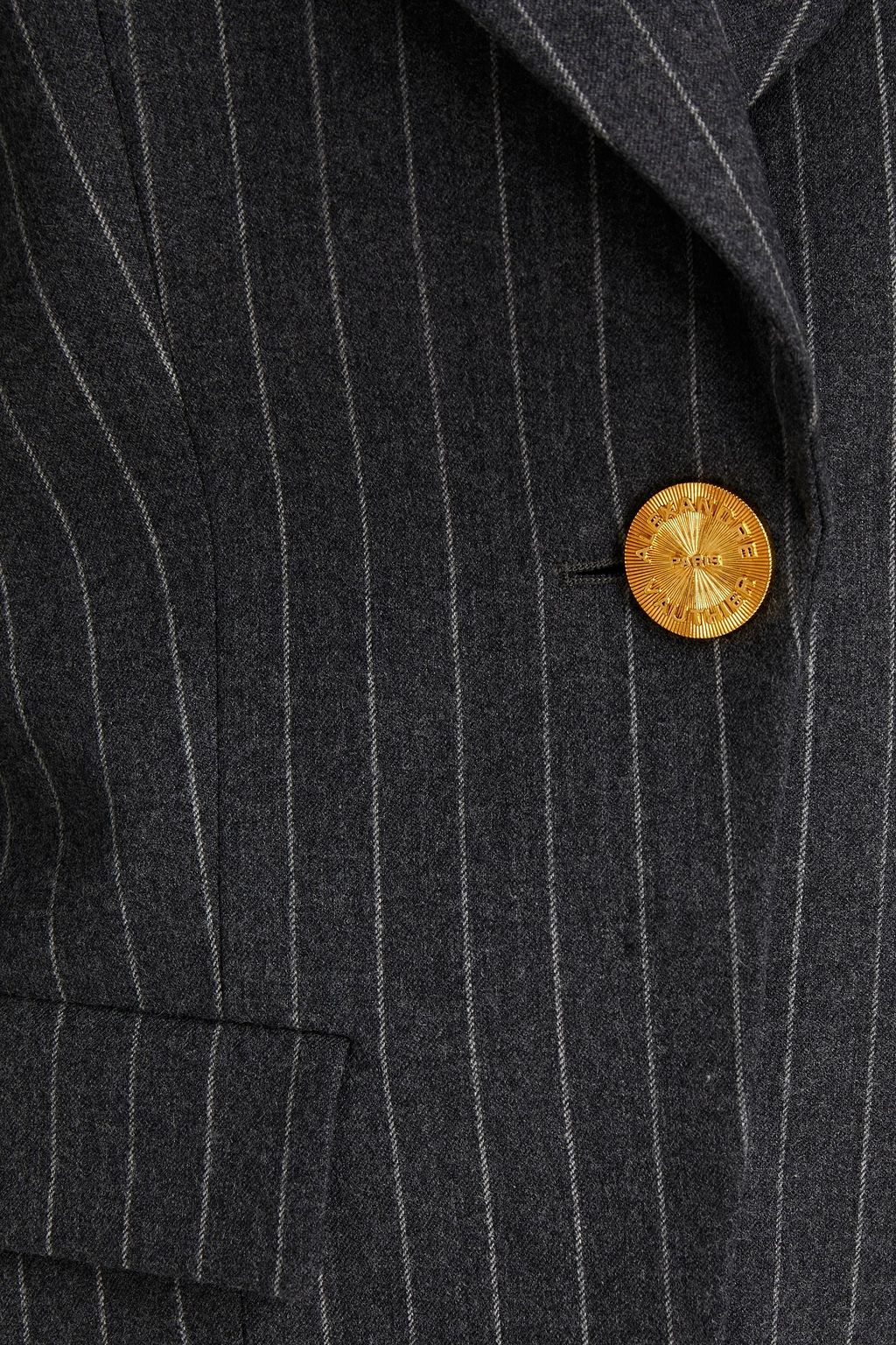ALEXANDRE VAUTHIER Mélange pinstriped wool-blend blazer