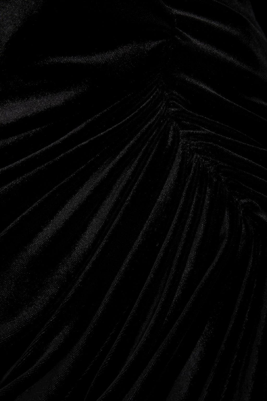 ALEXANDRE VAUTHIER Wrap-effect ruched stretch-velvet mini dress