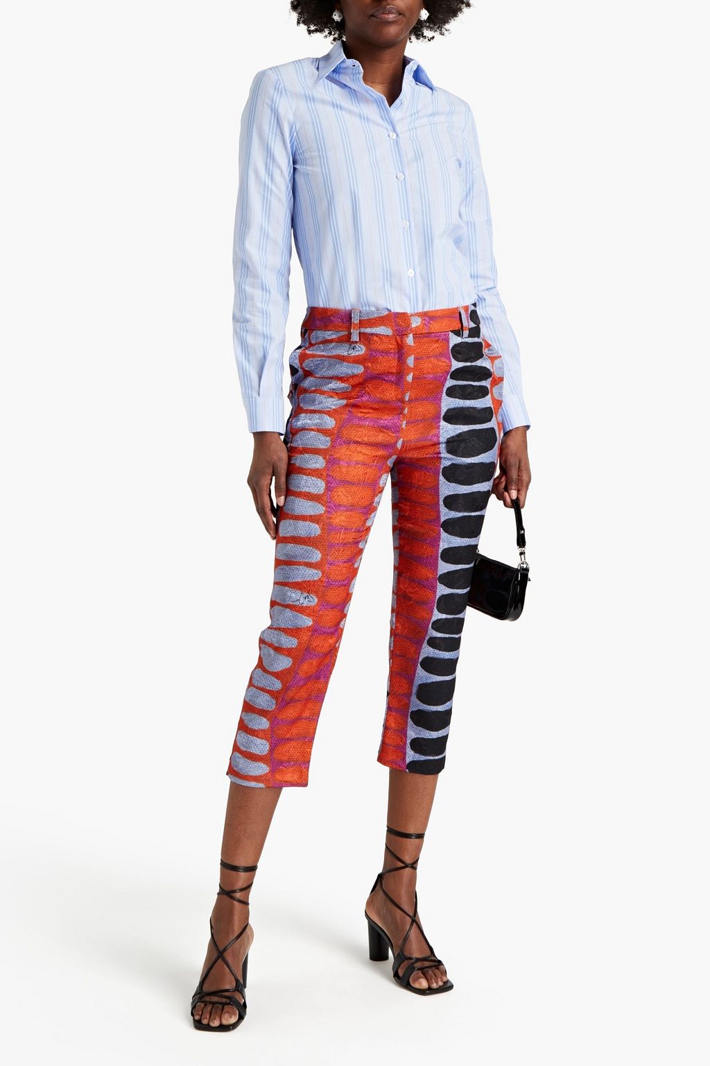 STELLA JEAN Striped cotton shirt