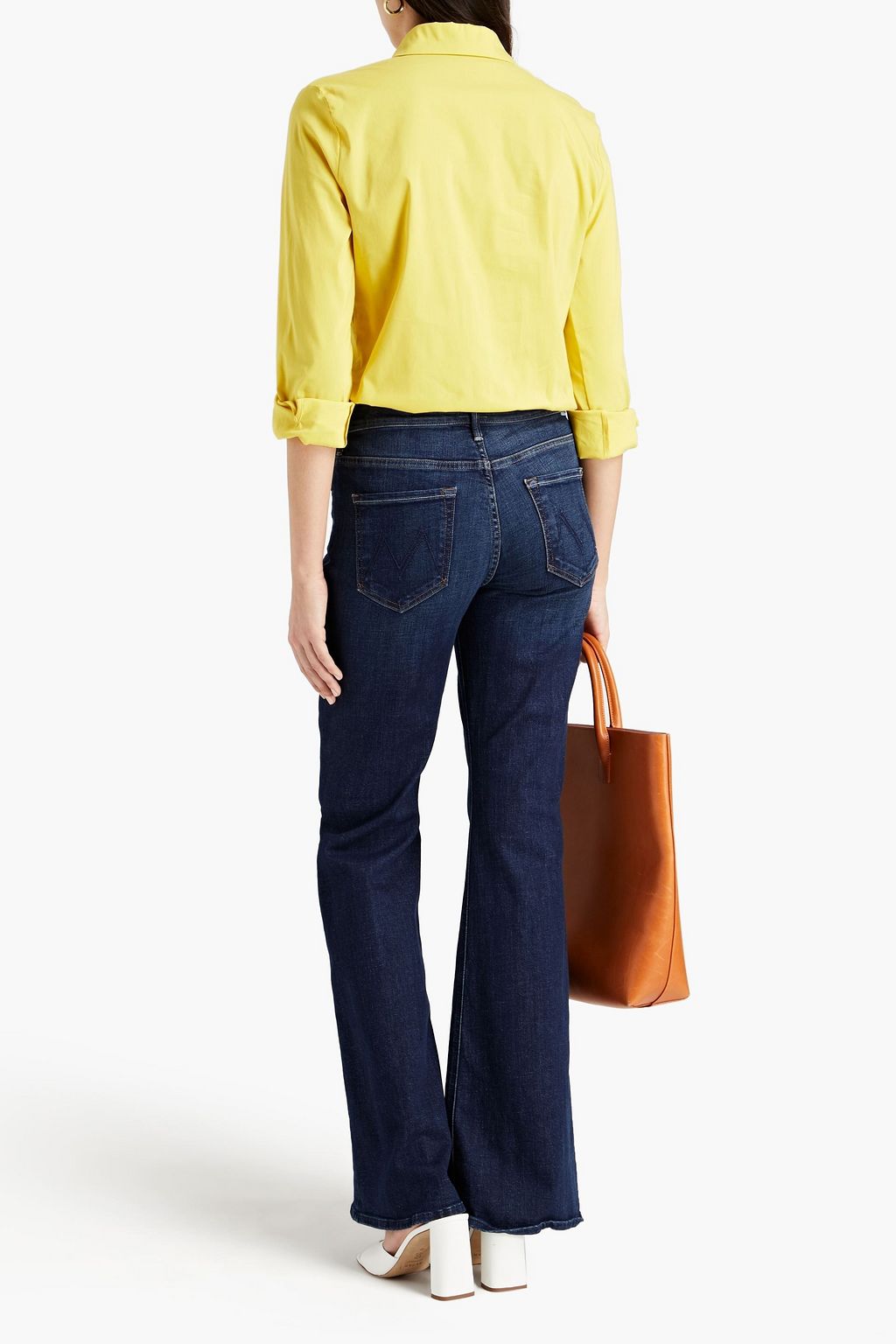 STELLA JEAN Printed stretch-poplin shirt
