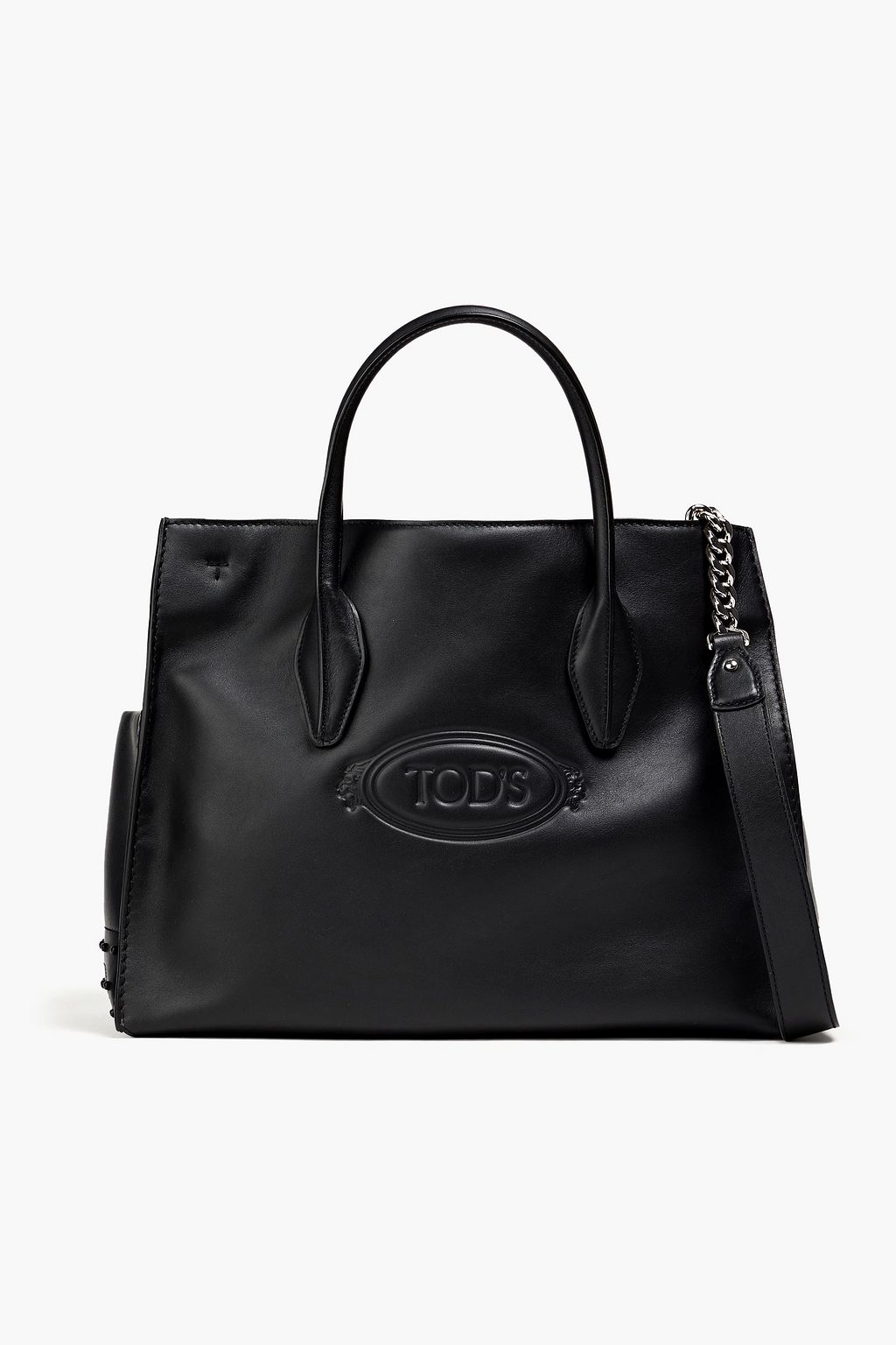 TOD'S Tote Bag aus Leder mit Logoprägung