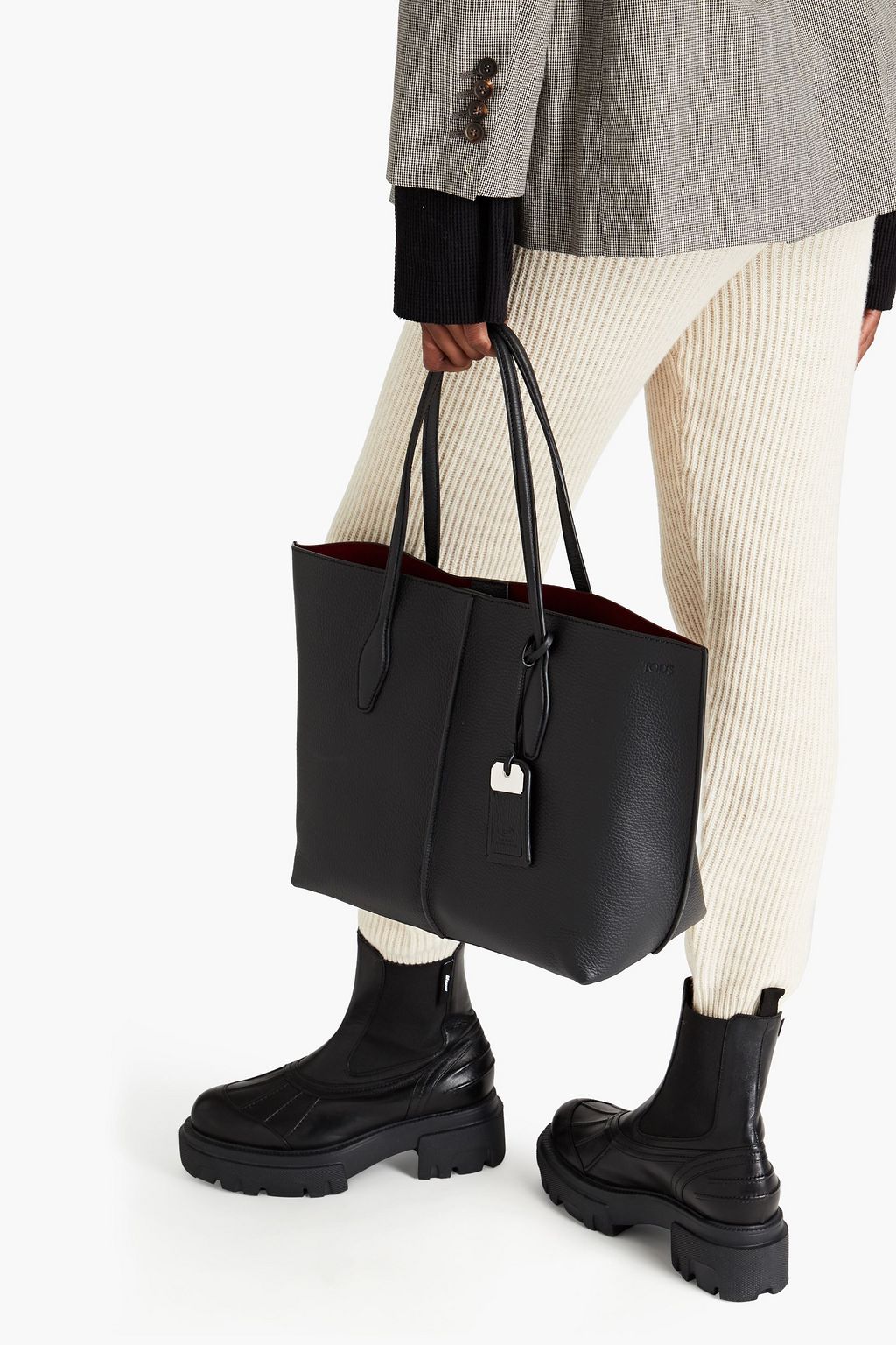 TOD'S Joy pebbled-leather tote