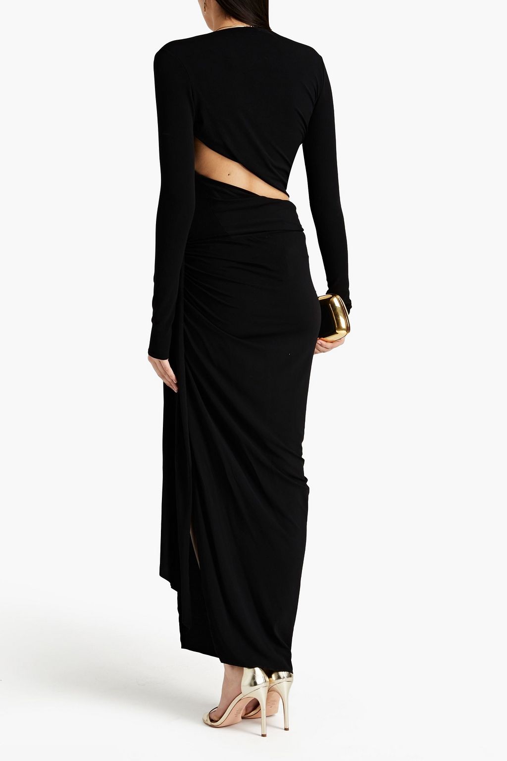 ALEXANDRE VAUTHIER Cutout draped jersey maxi dress