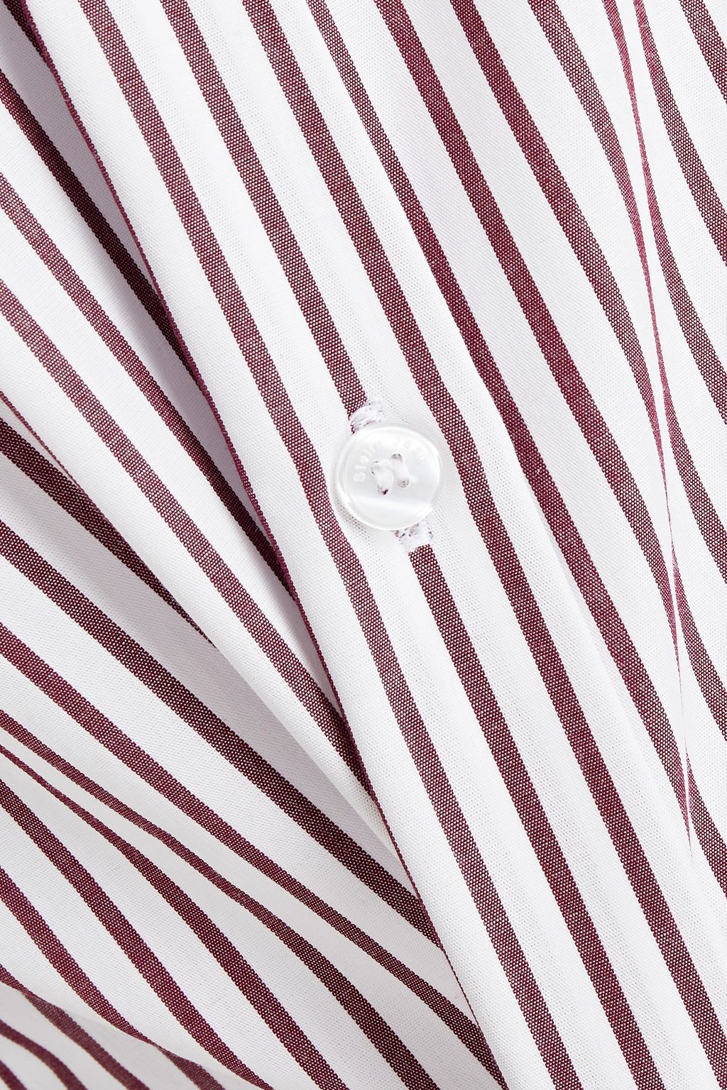 STELLA JEAN Striped cotton-poplin shirt