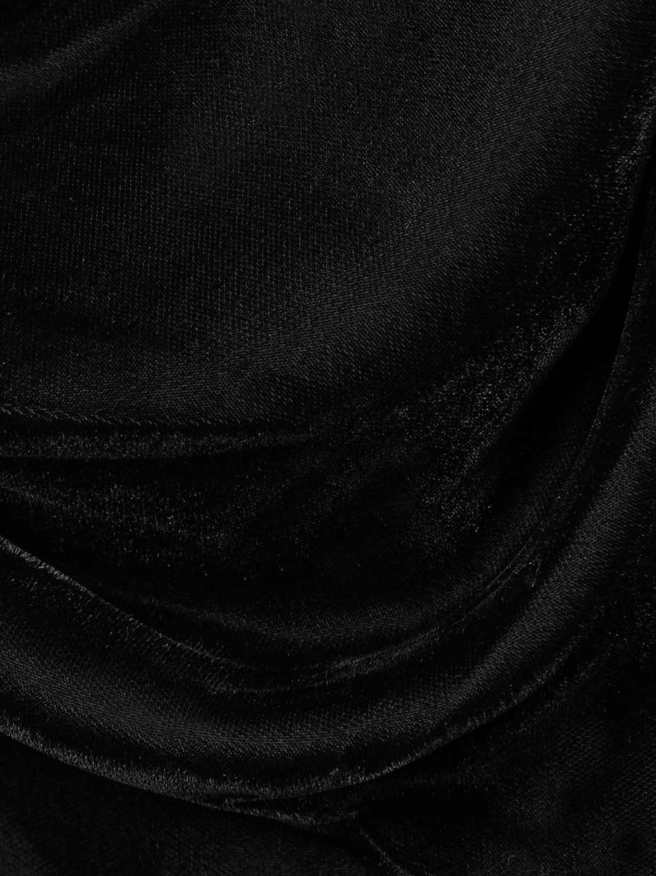 architrave layered velvet and tulle mini dress