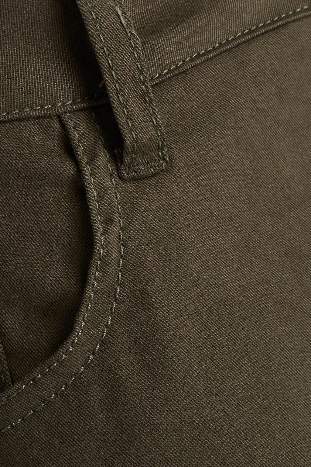 STELLA JEAN Cotton-blend twill straight-leg jeans
