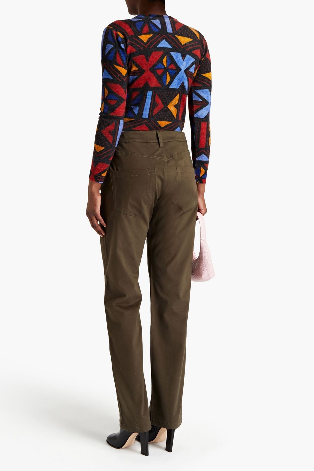 STELLA JEAN Cotton-blend twill straight-leg jeans