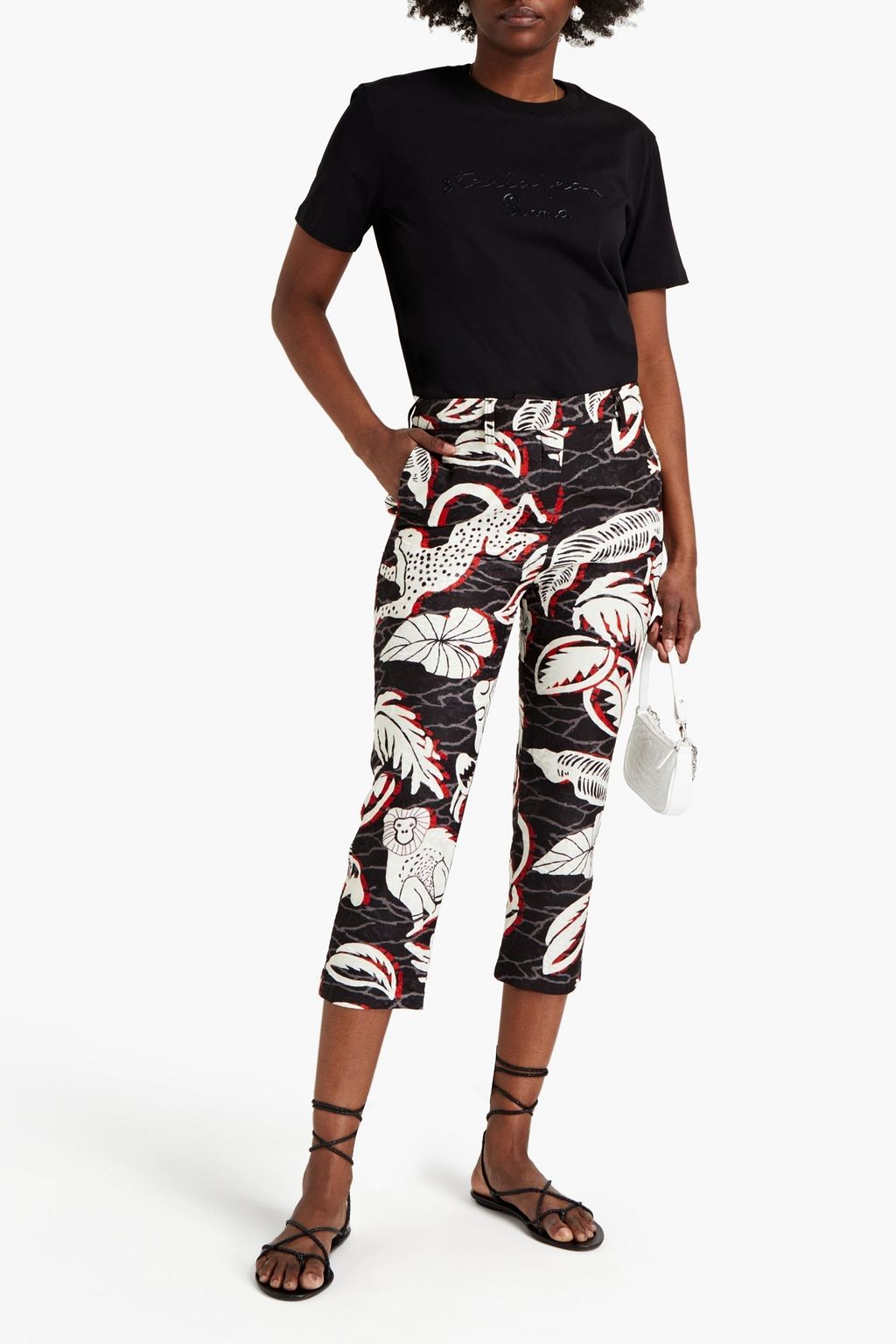 STELLA JEAN Appliquéd cotton-jersey T-shirt