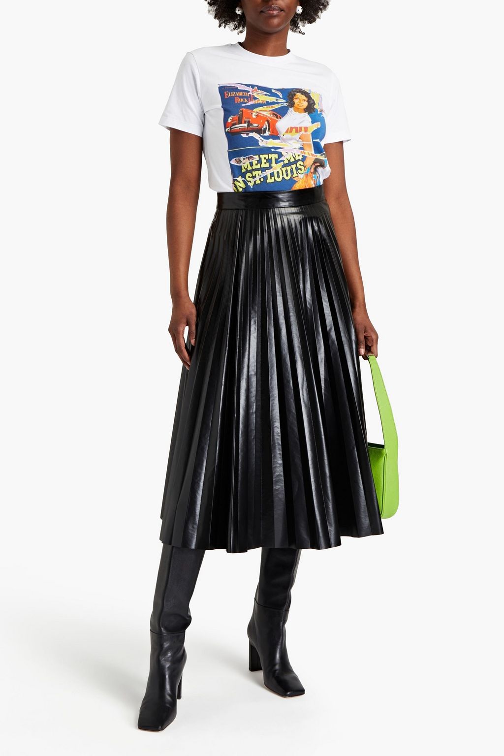 STELLA JEAN Printed cotton-jersey T-shirt