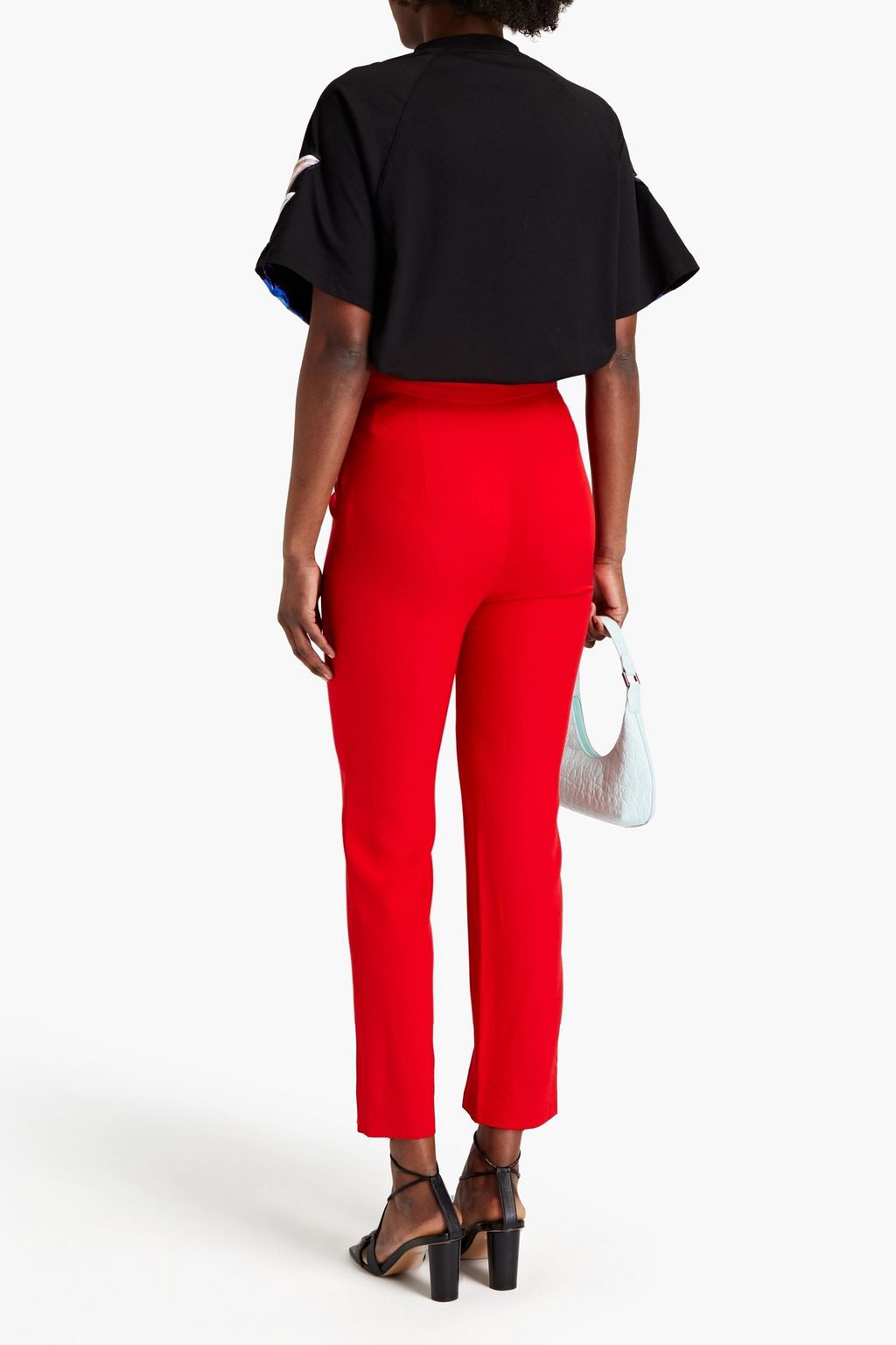 STELLA JEAN Embroidered printed cotton-jersey T-shirt