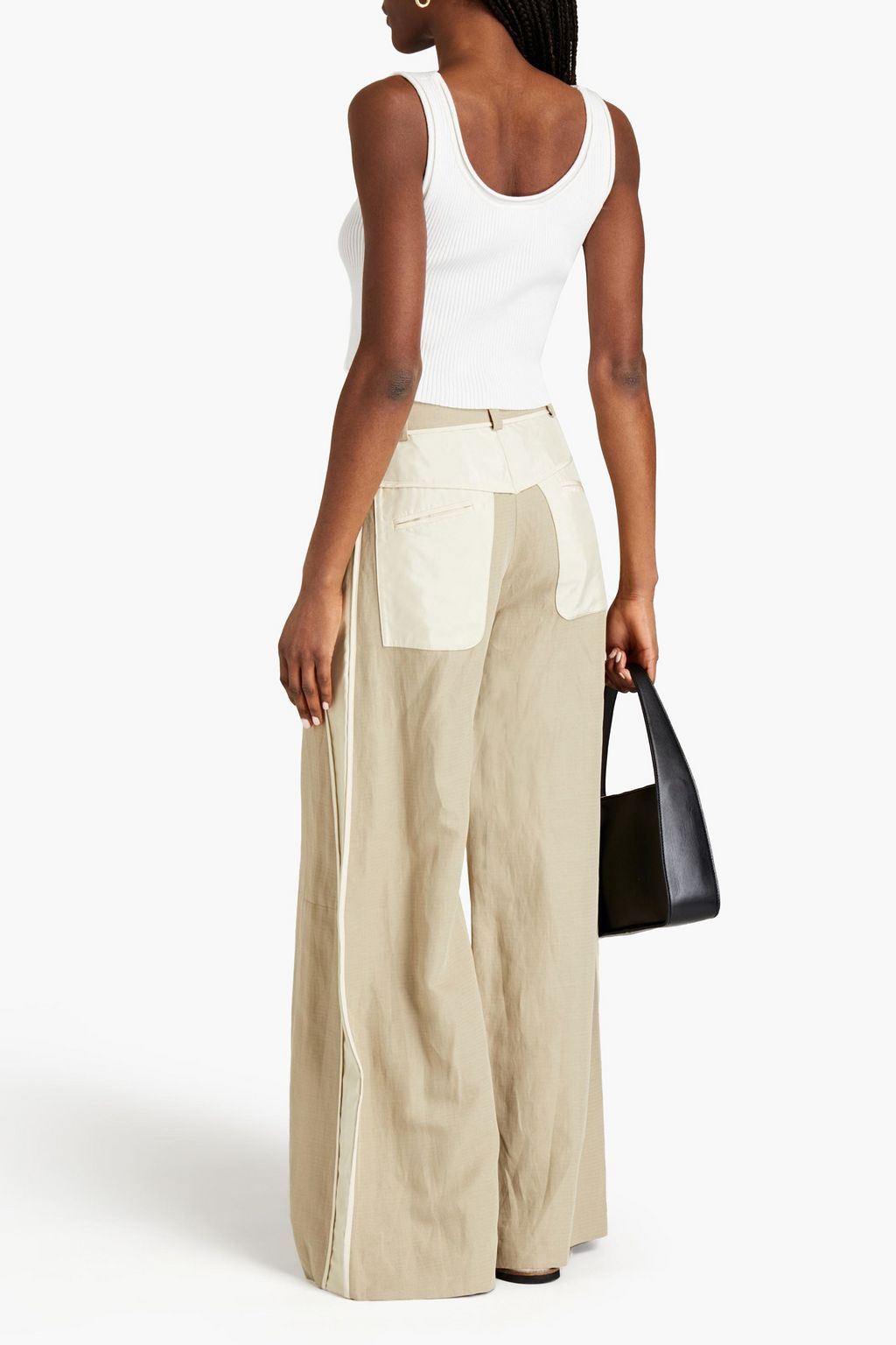 3.1 PHILLIP LIM Cropped ribbed wool-blend tank