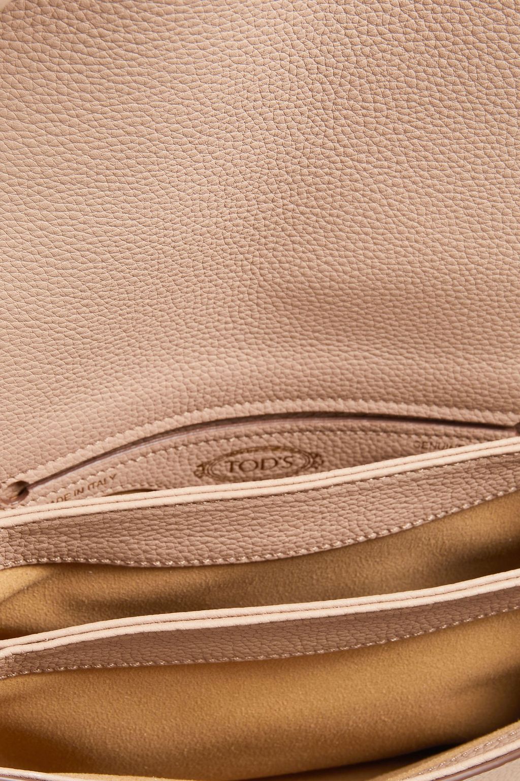 TOD'S Schultertasche aus Narbenleder mit Troddeln