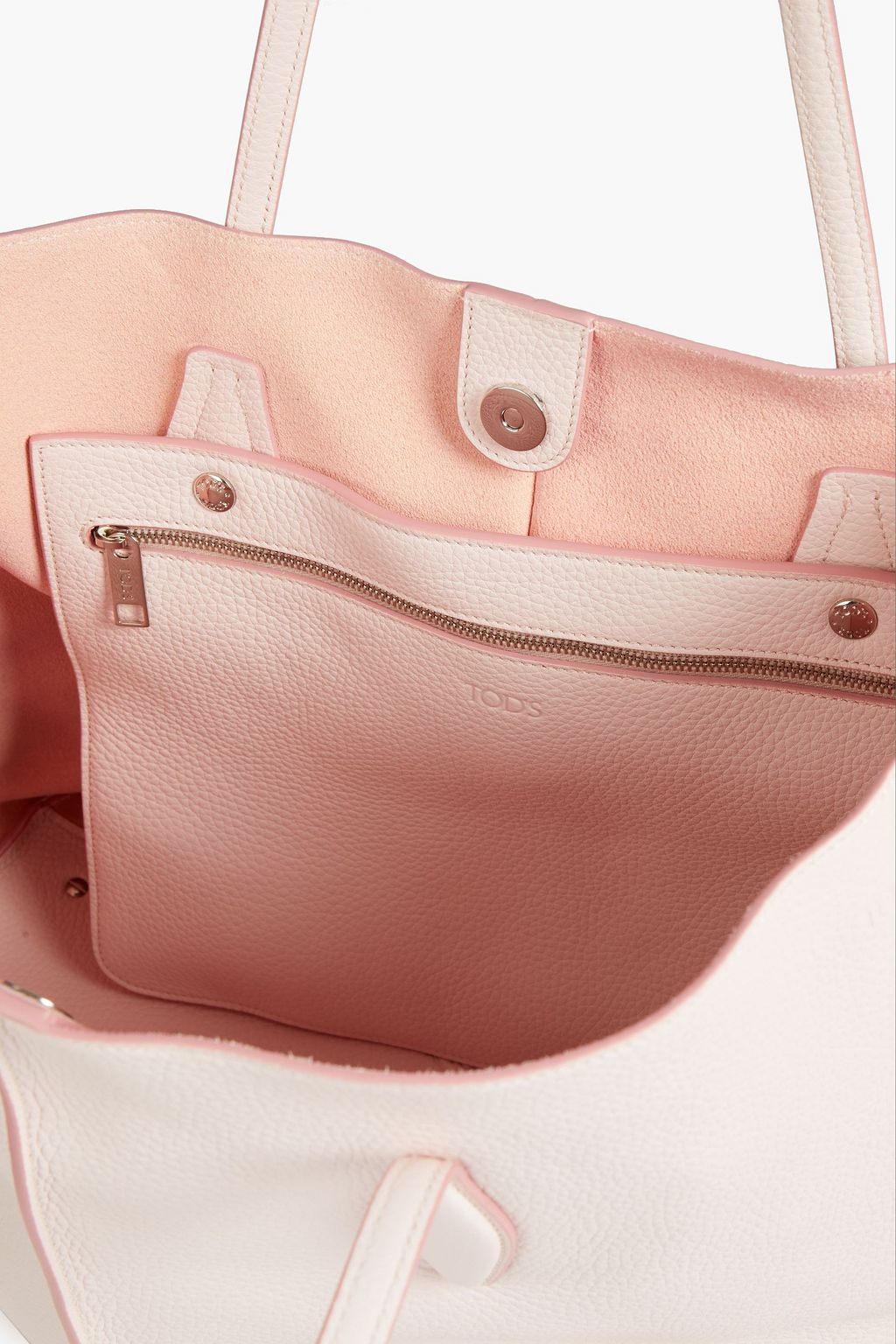 TOD'S Tote Bag aus Narbenleder
