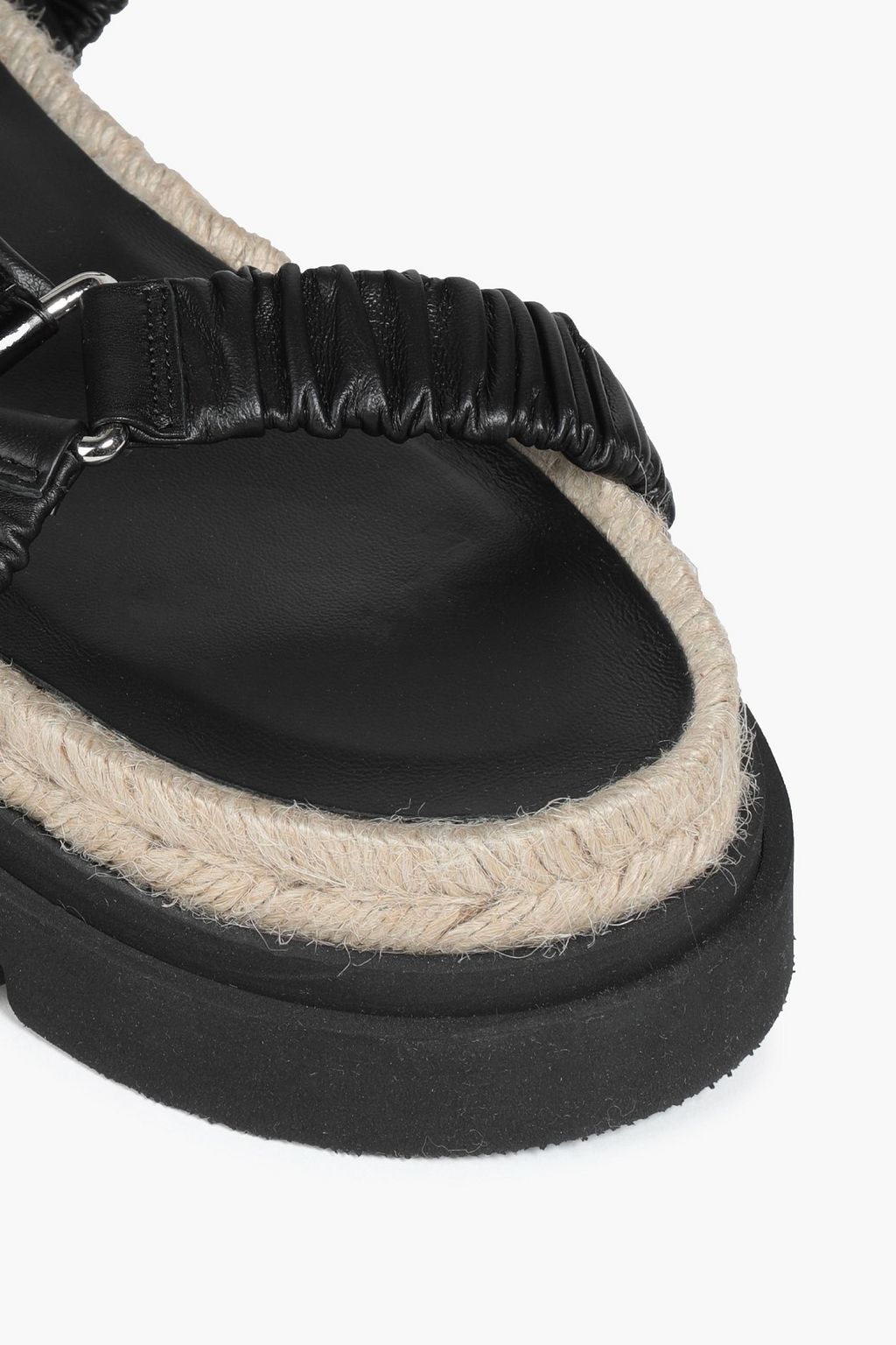 3.1 PHILLIP LIM Noa 크로커다일 이펙트 & 스무스 가죽 플랫폼 슬링백 샌들