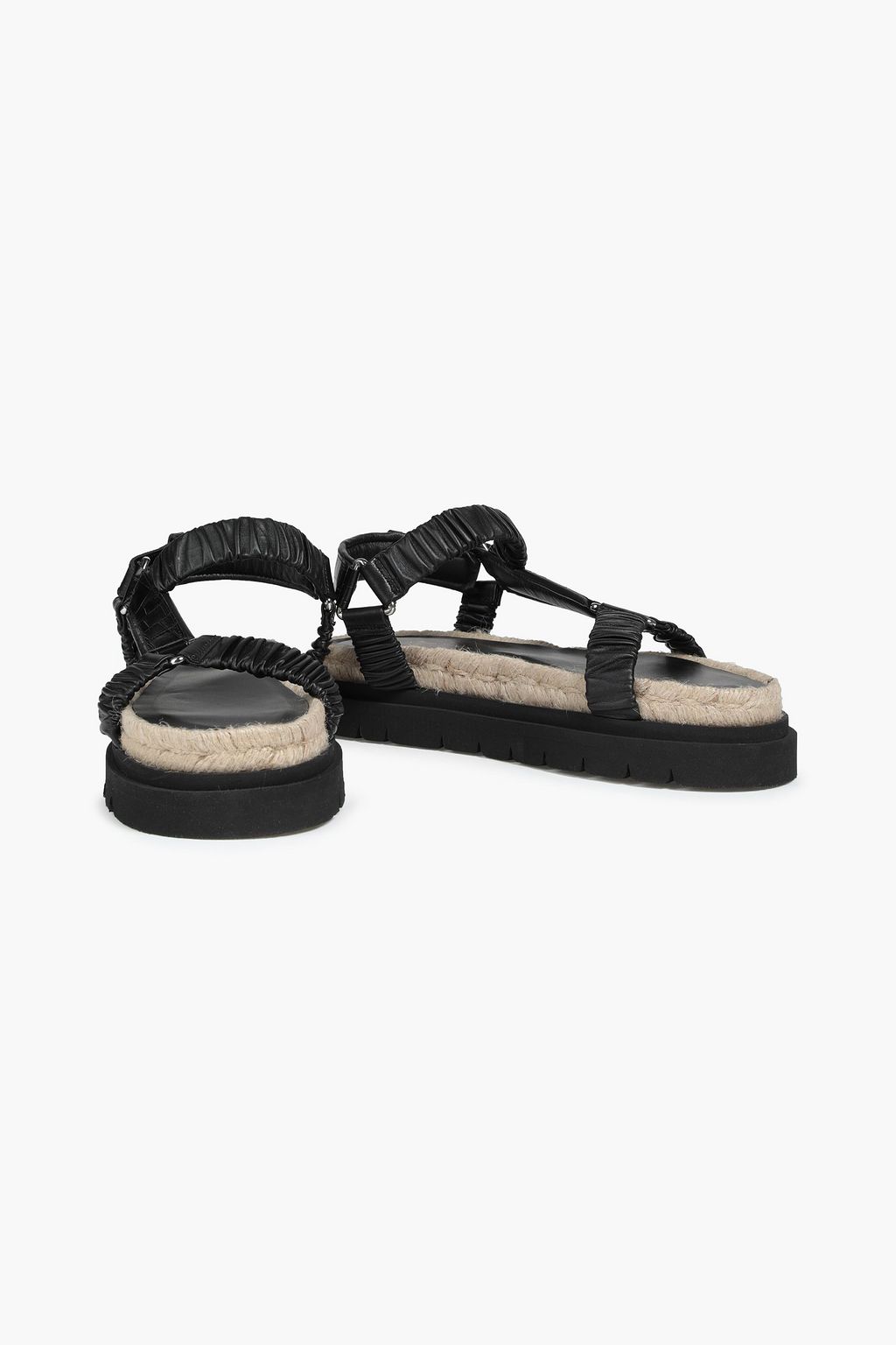 3.1 PHILLIP LIM Noa 크로커다일 이펙트 & 스무스 가죽 플랫폼 슬링백 샌들