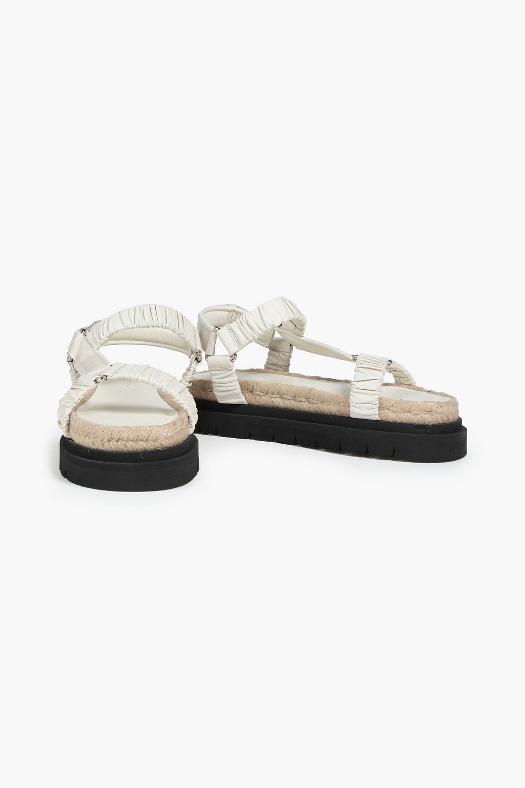 3.1 PHILLIP LIM Noa クロコ風&スムースレザー プラットフォームバックストラップサンダル
