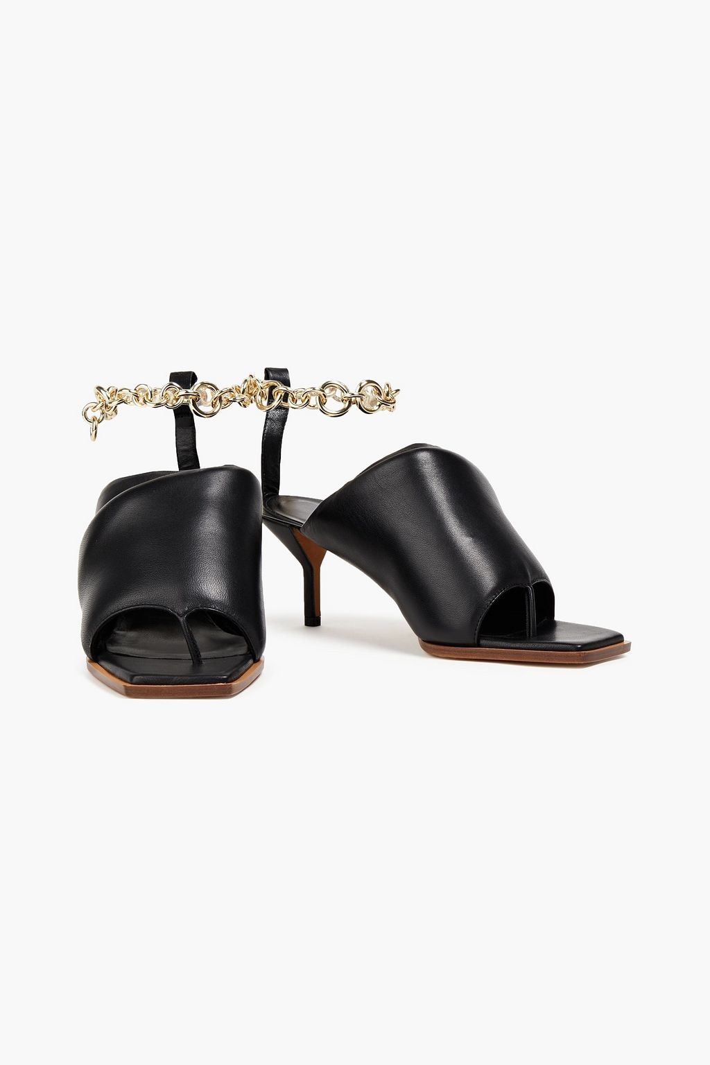 3.1 PHILLIP LIM Georgia 장식 디테일 패딩 가죽 뮬