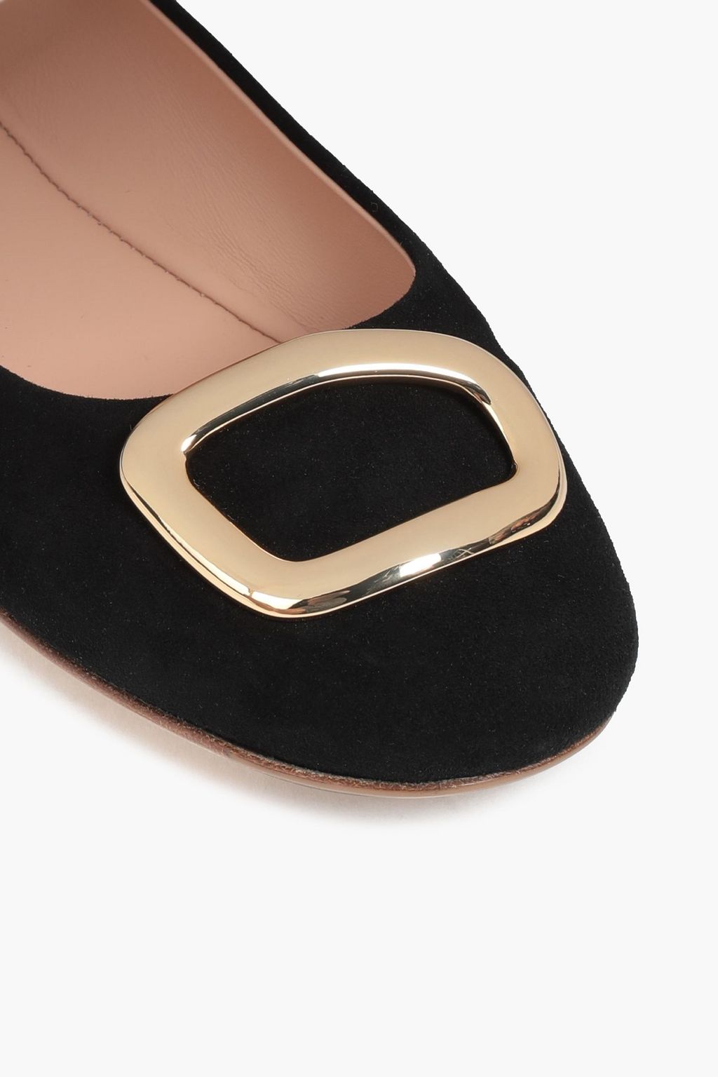 RUPERT SANDERSON Vedette embellished suede ballet flats