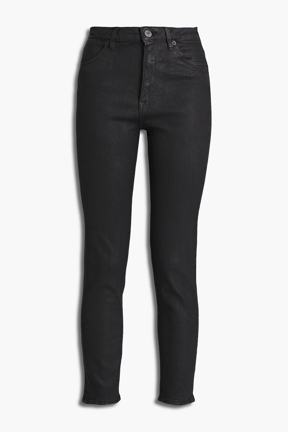 3X1 NYC Channel Seam coated high-rise skinny jeans