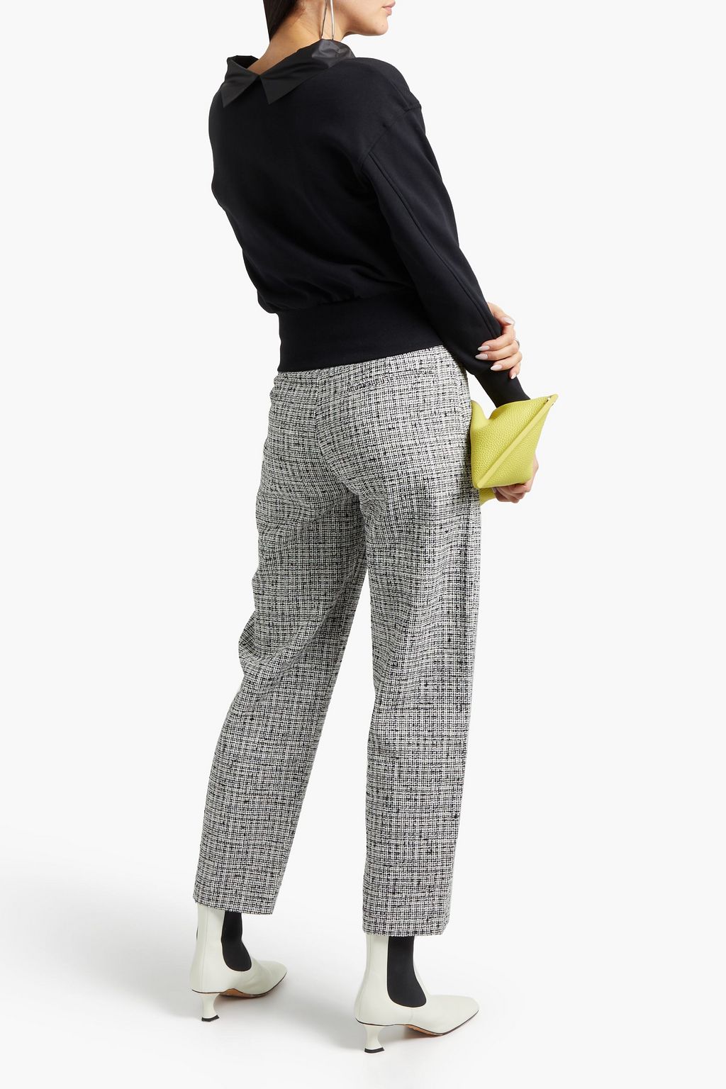 3.1 PHILLIP LIM Shell-trimmed French cotton-terry sweatshirt