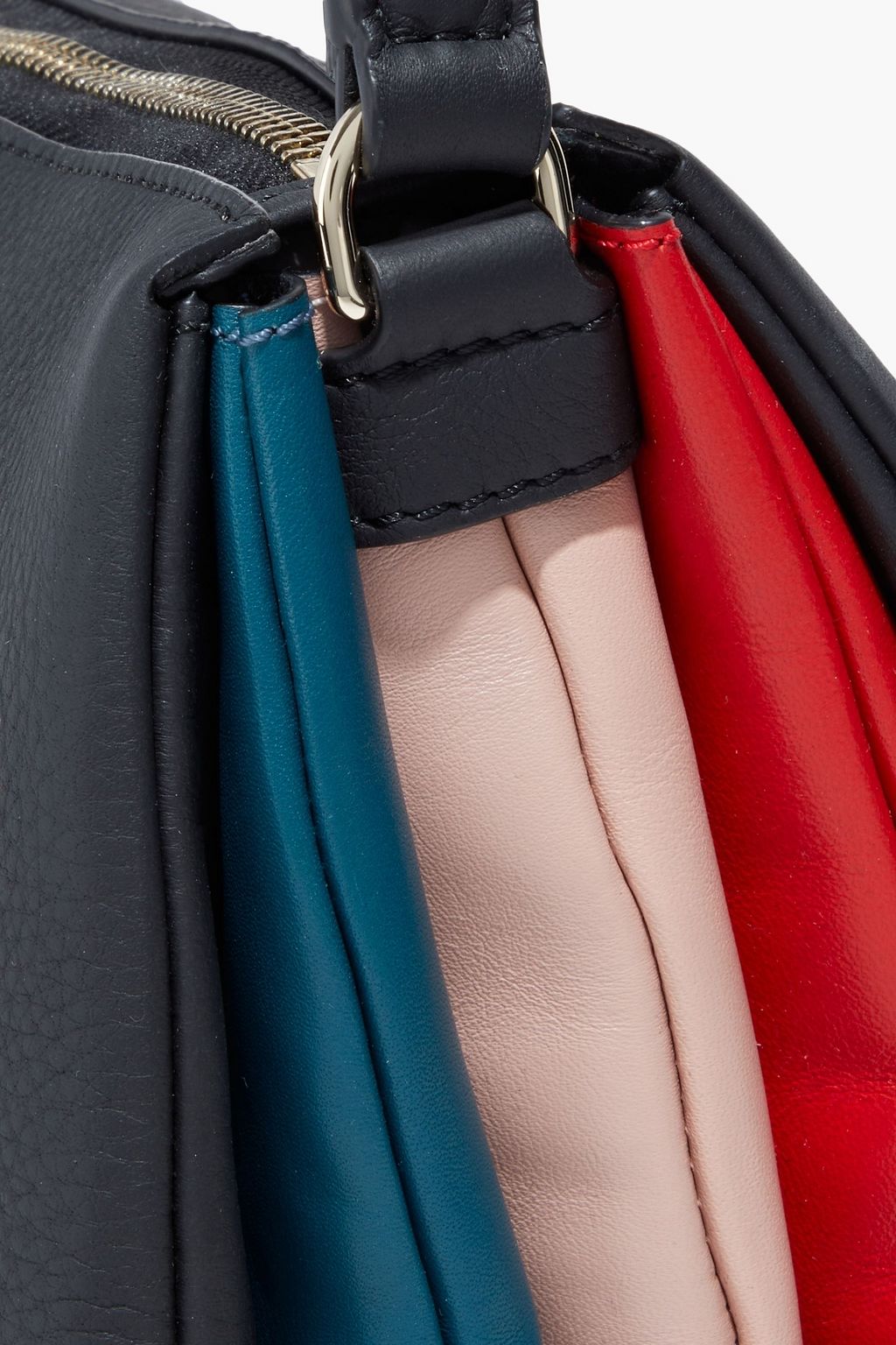PAUL SMITH Pebbled-leather shoulder bag
