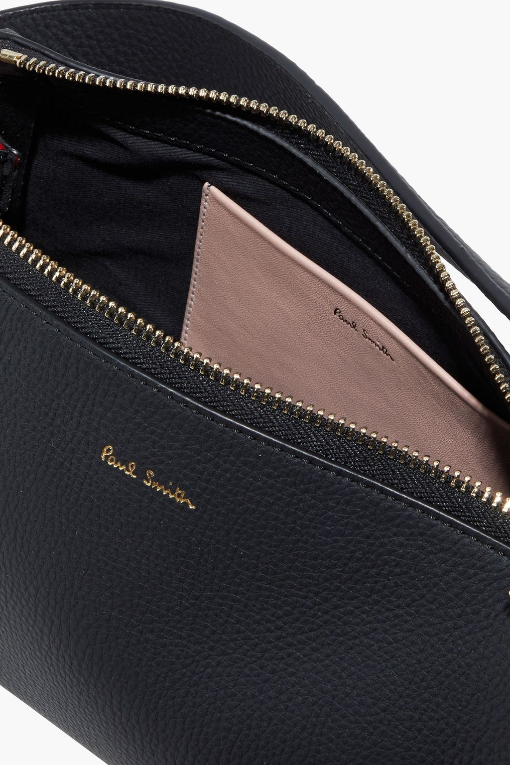 PAUL SMITH Pebbled-leather shoulder bag