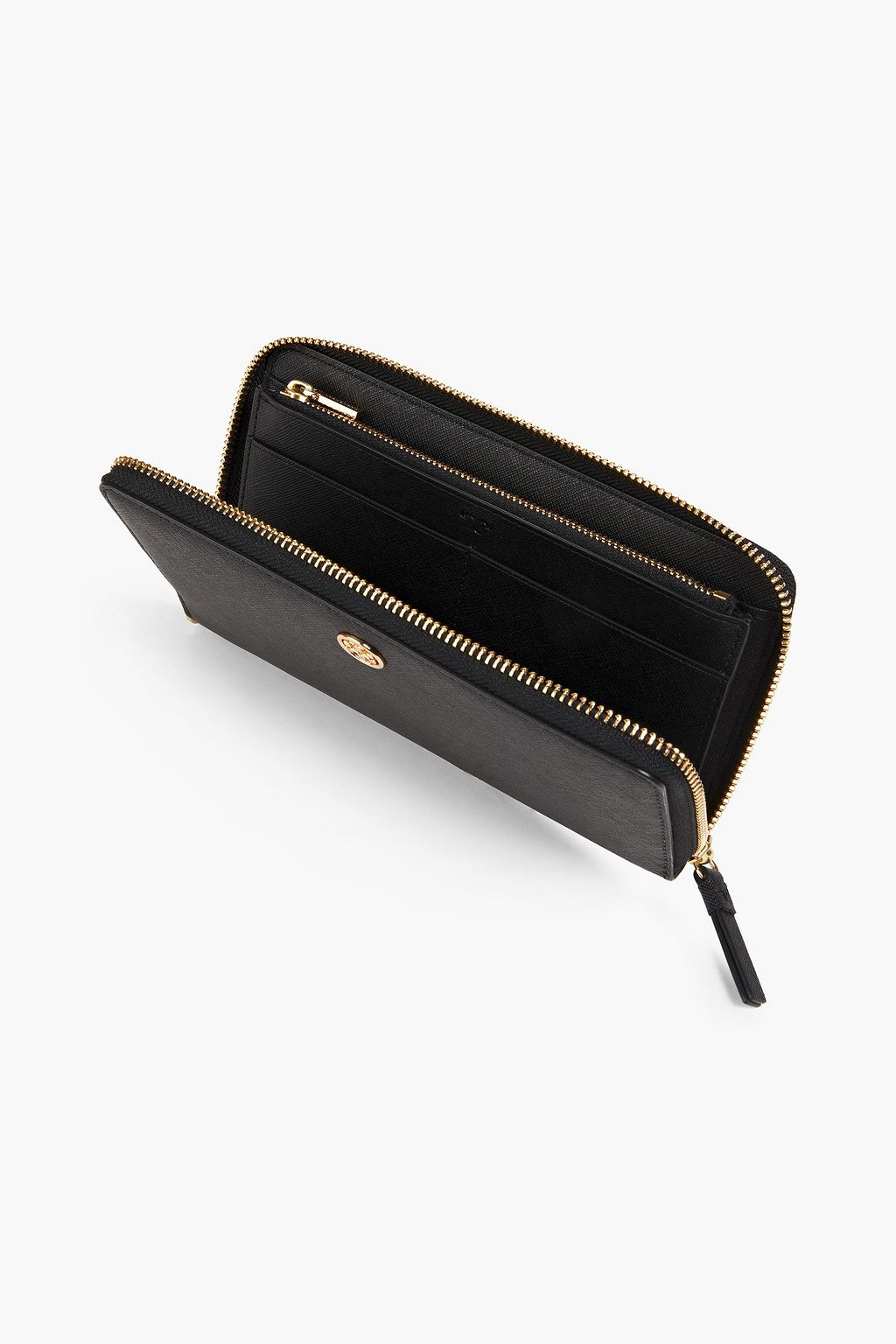 TORY BURCH Textured-leather wallet
