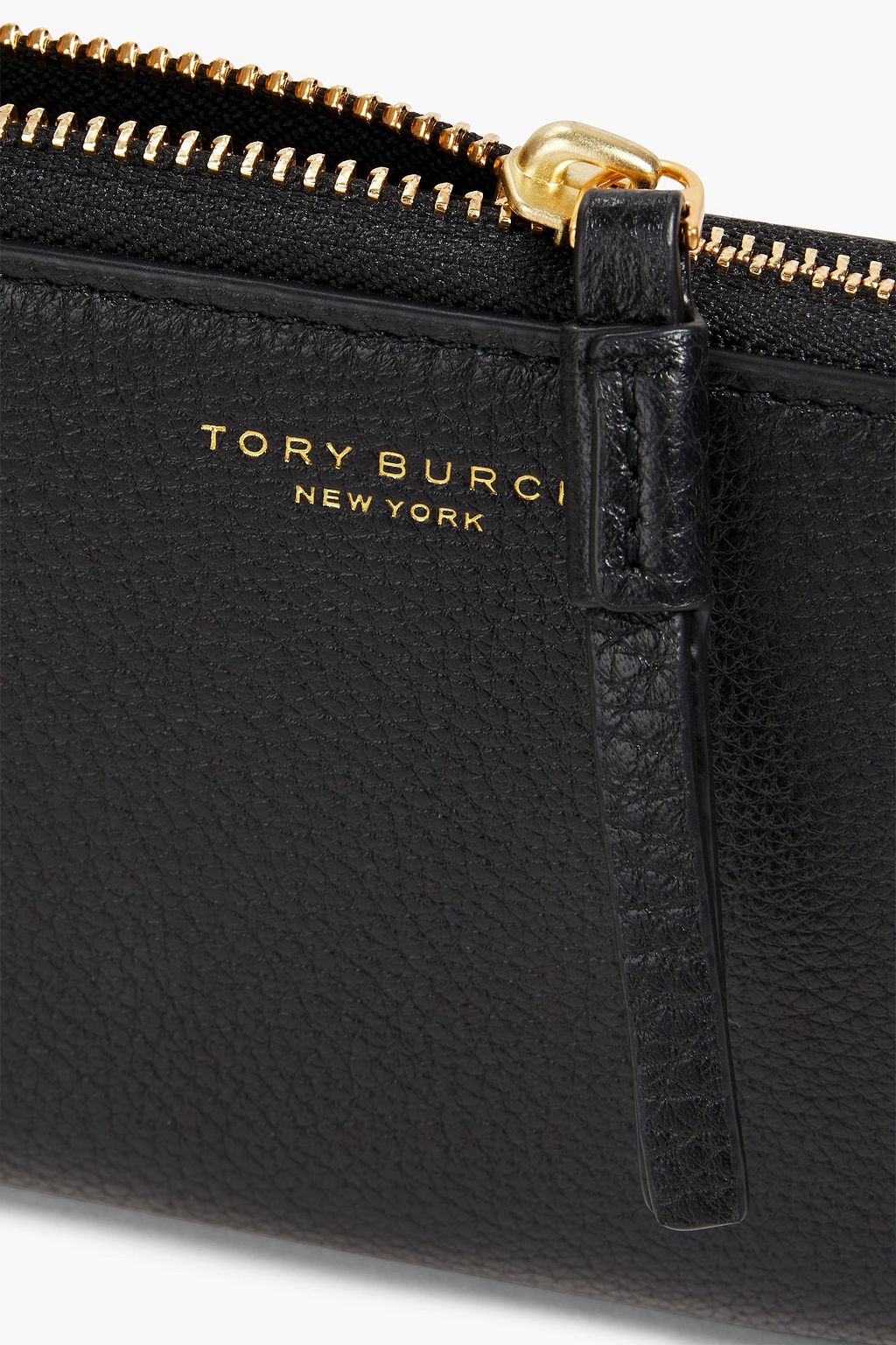 TORY BURCH Perry pebbled-leather continental wallet