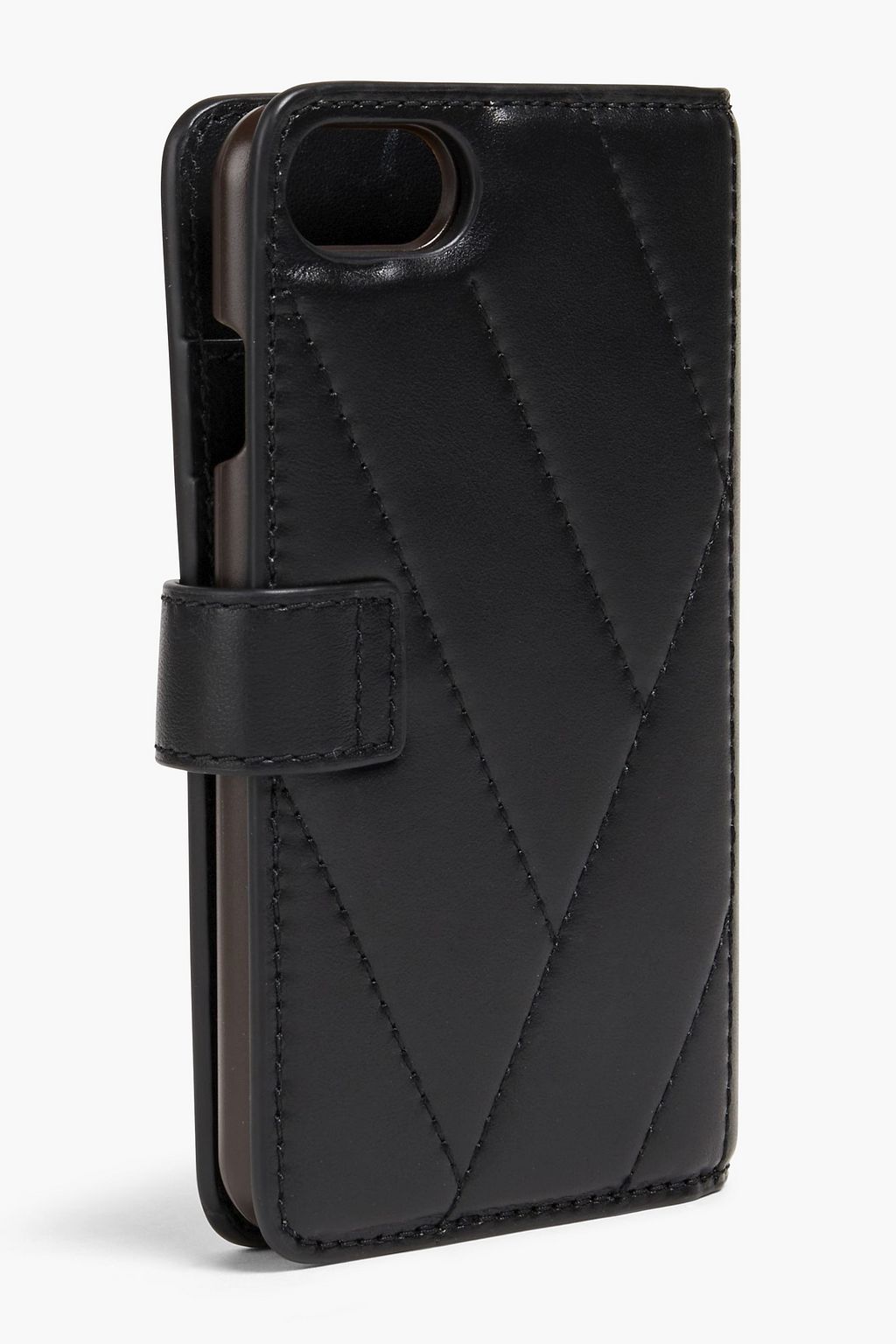 TORY BURCH Quilted leather iPhone 8 case
