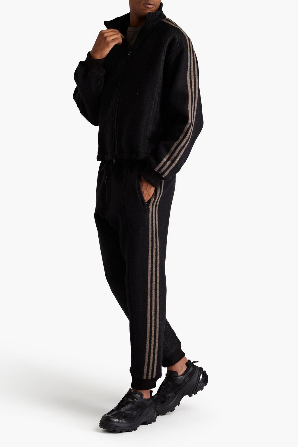 Y-3 Wool-blend felt jacket